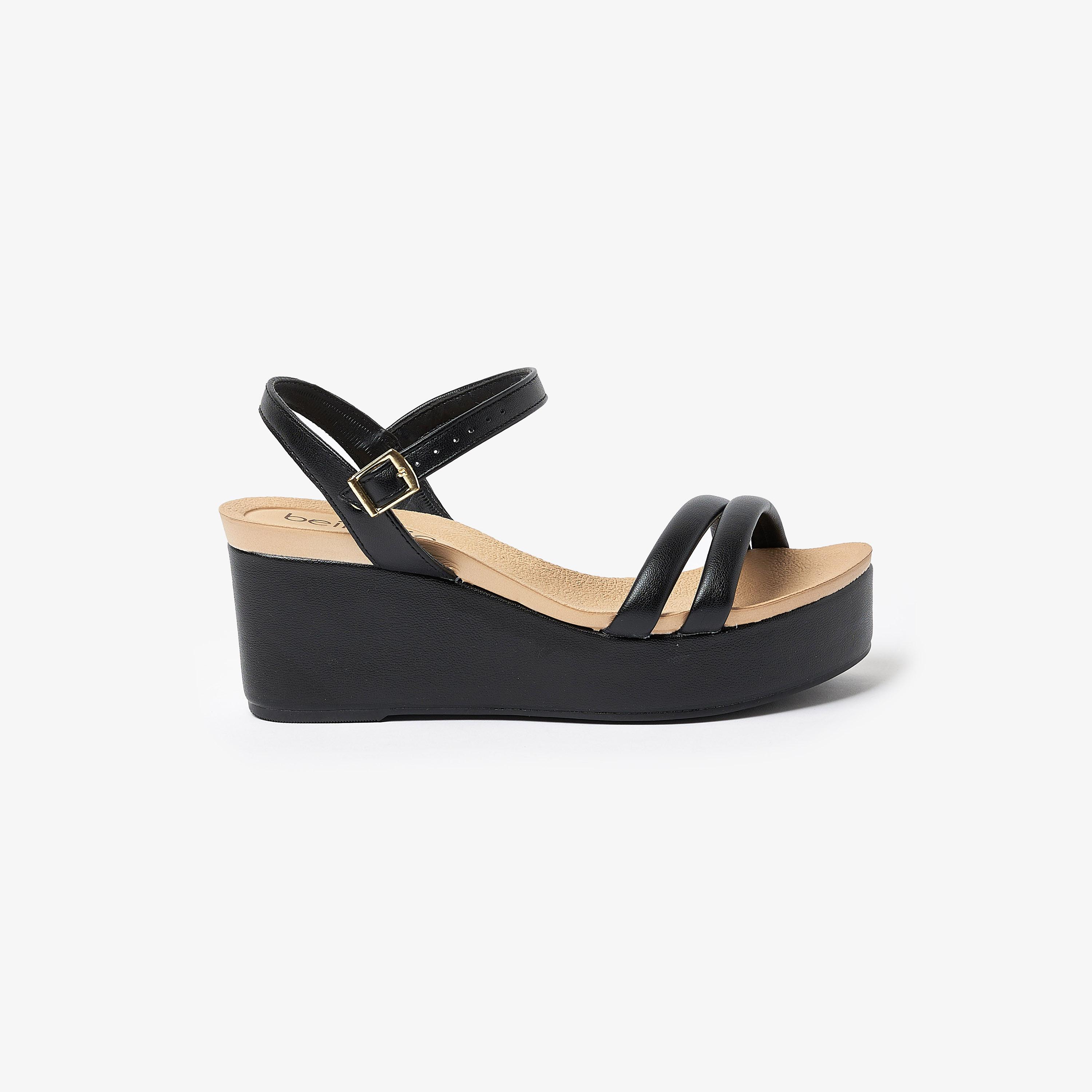 صندل ويدج نسائي من بيرا ريو بكعب عريض وحزام خلفي | 8407-121-22181-women-shoes-heels-image-2