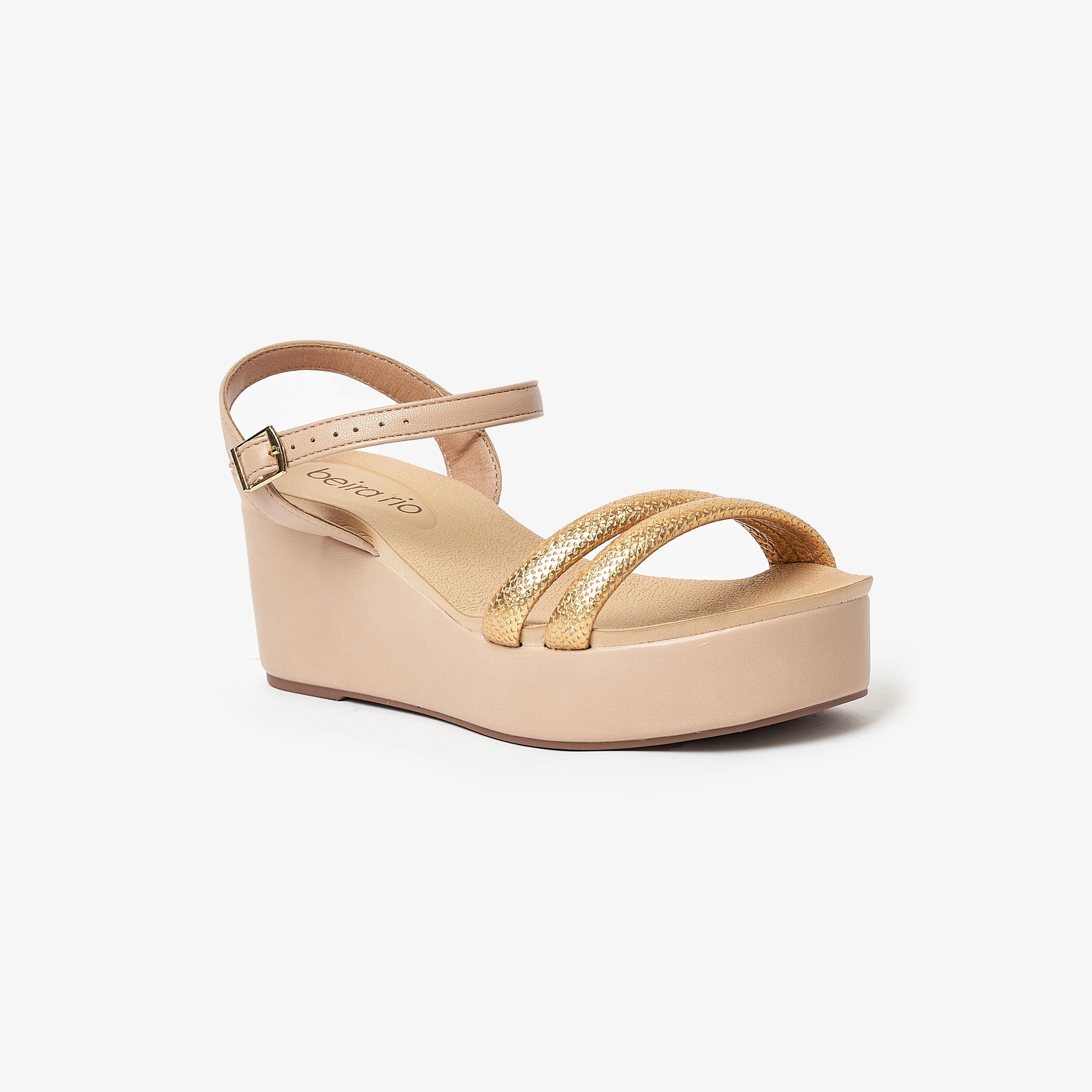 Beira Rio by Geoomnii  Women's Wedge Sandals with Sling Back | 8407-121-24564      -women-shoes-heels-image-1