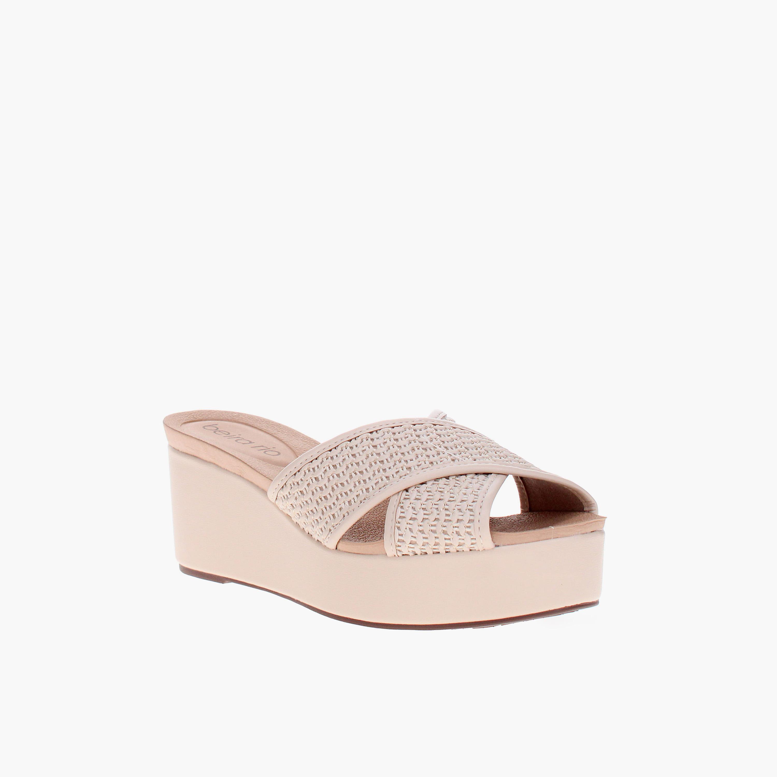 Beira Rio by Geoomnii  Women's Slip-On Wedges | 8407-141-29663-83517         -women-shoes-sandals-heeled-image-1