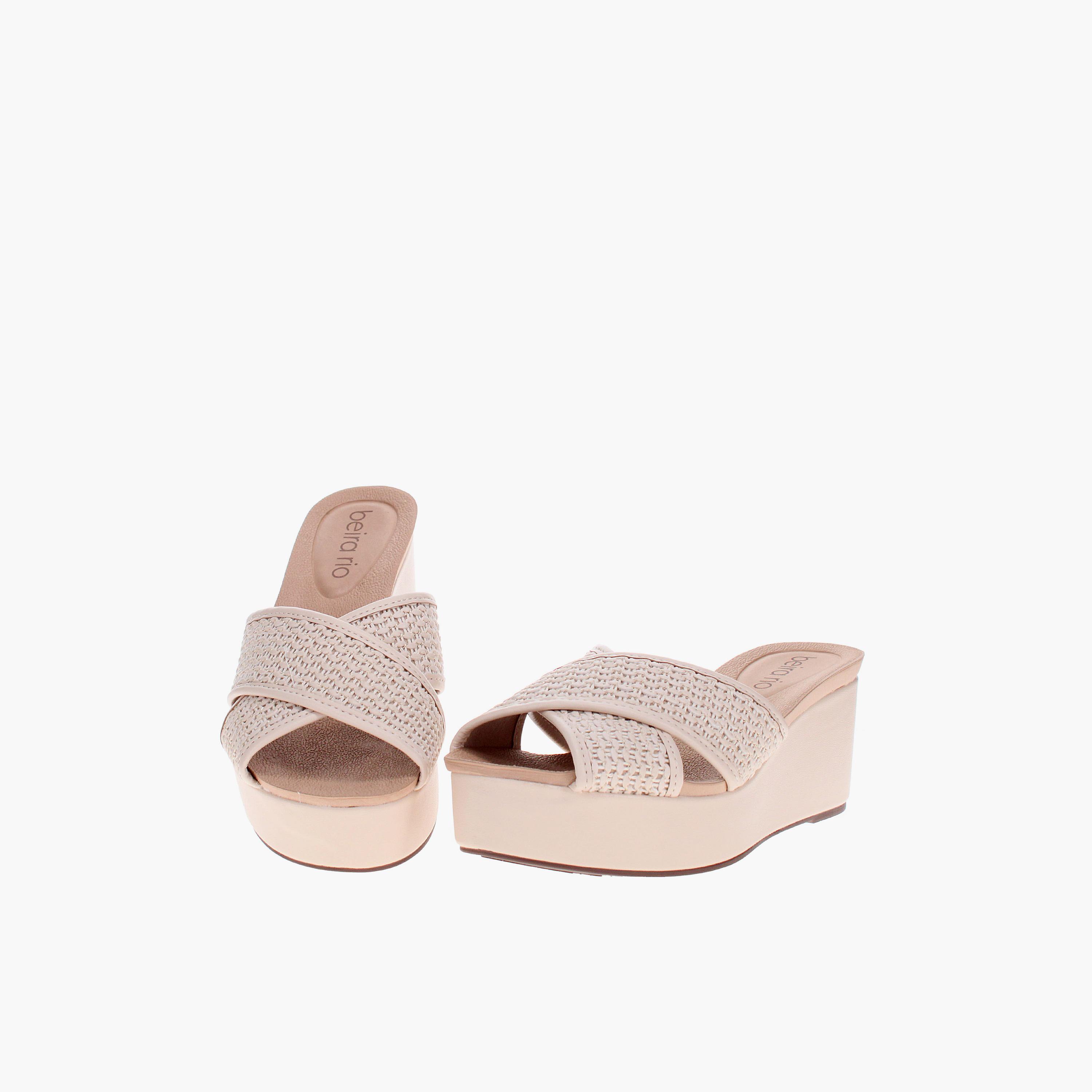 Beira Rio by Geoomnii  Women's Slip-On Wedges | 8407-141-29663-83517         -women-shoes-sandals-heeled-image-3