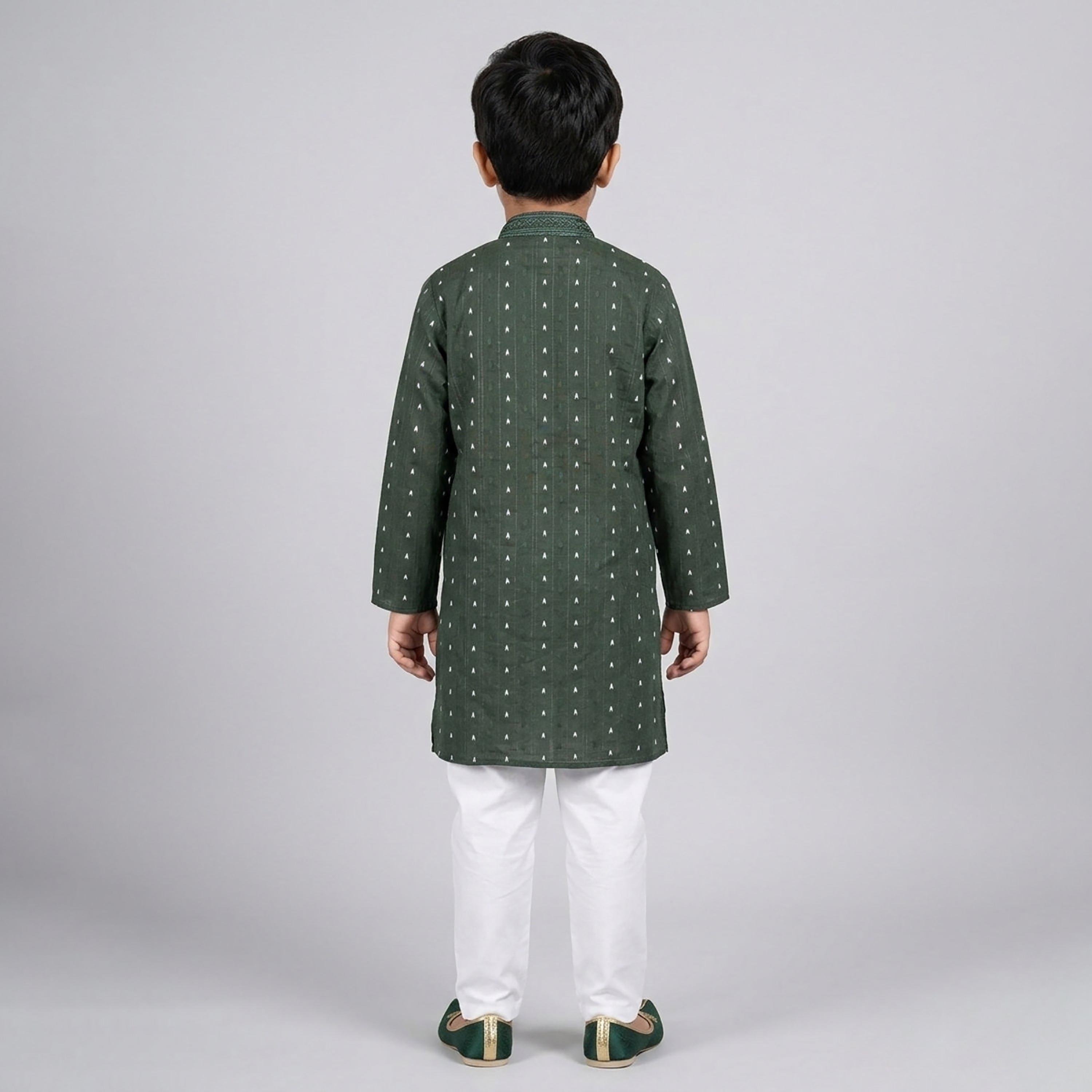 Babyqlo Full Sleeves Printed Kurta & Pyjama Ethnic Set-boys-clothing-setsandcoords-image-2