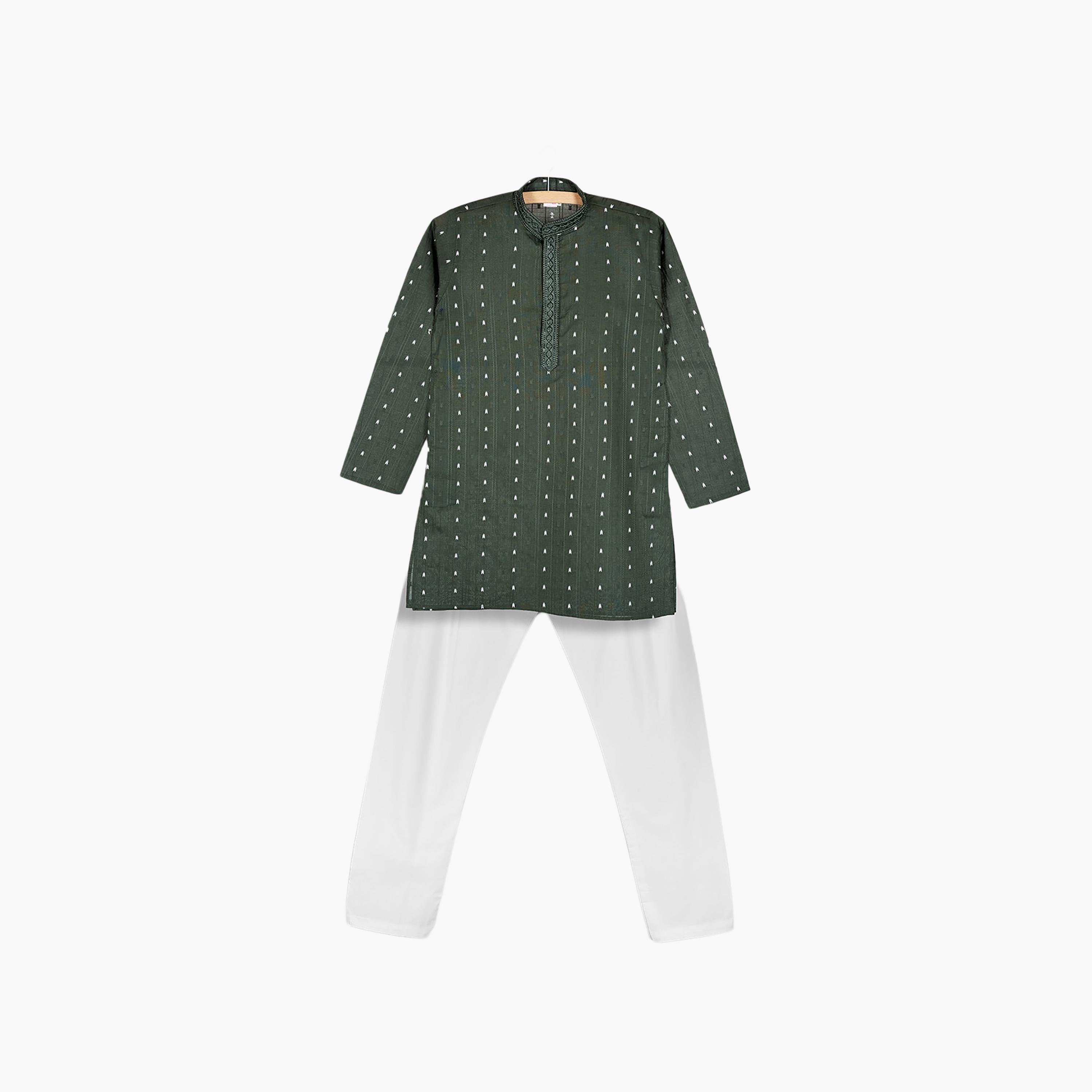 Babyqlo Full Sleeves Printed Kurta & Pyjama Ethnic Set-boys-clothing-setsandcoords-image-3