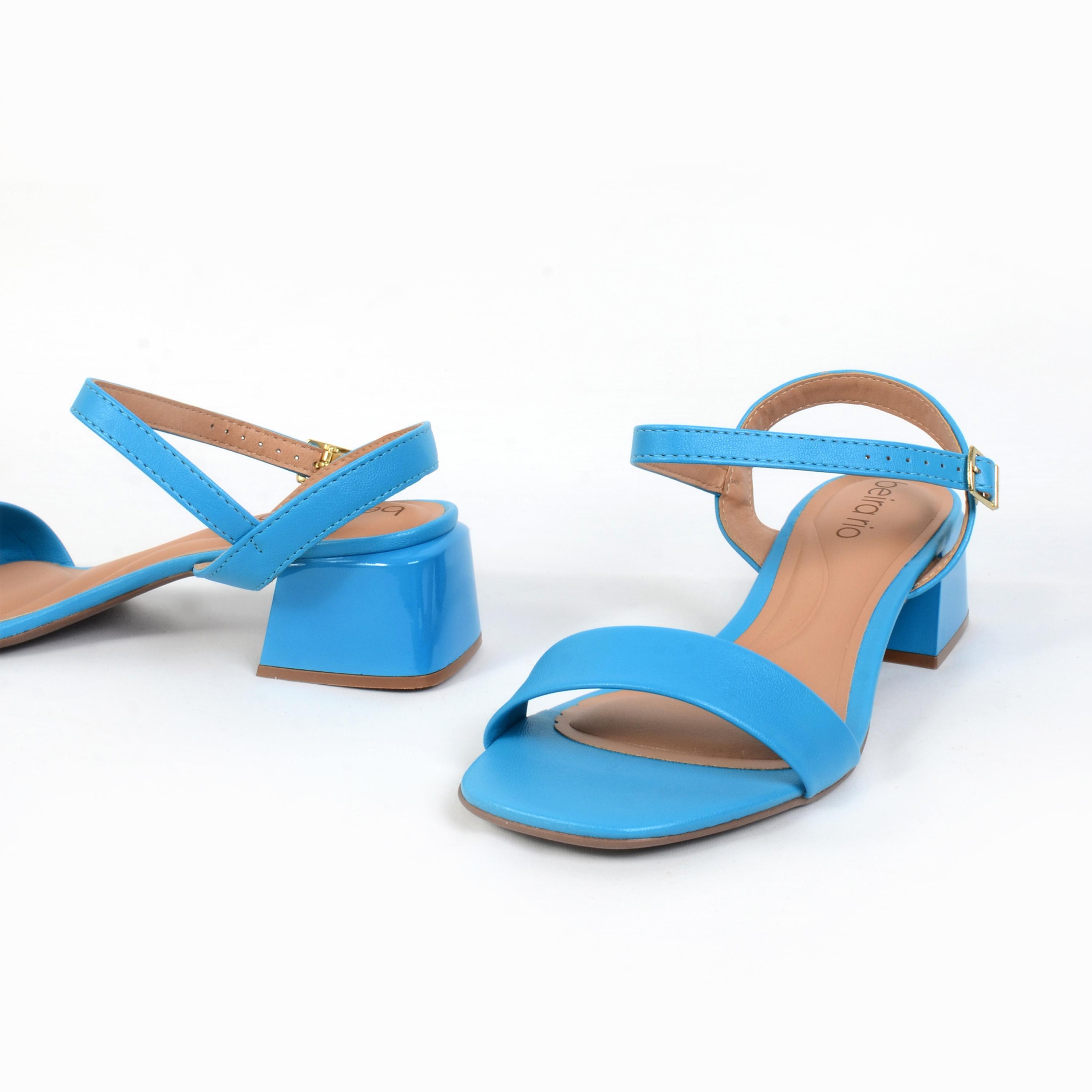Beira Rio Women's Buckle Strap Cheanel Block Heels | 8423-203-9569-90626-women-shoes-heels-image-5