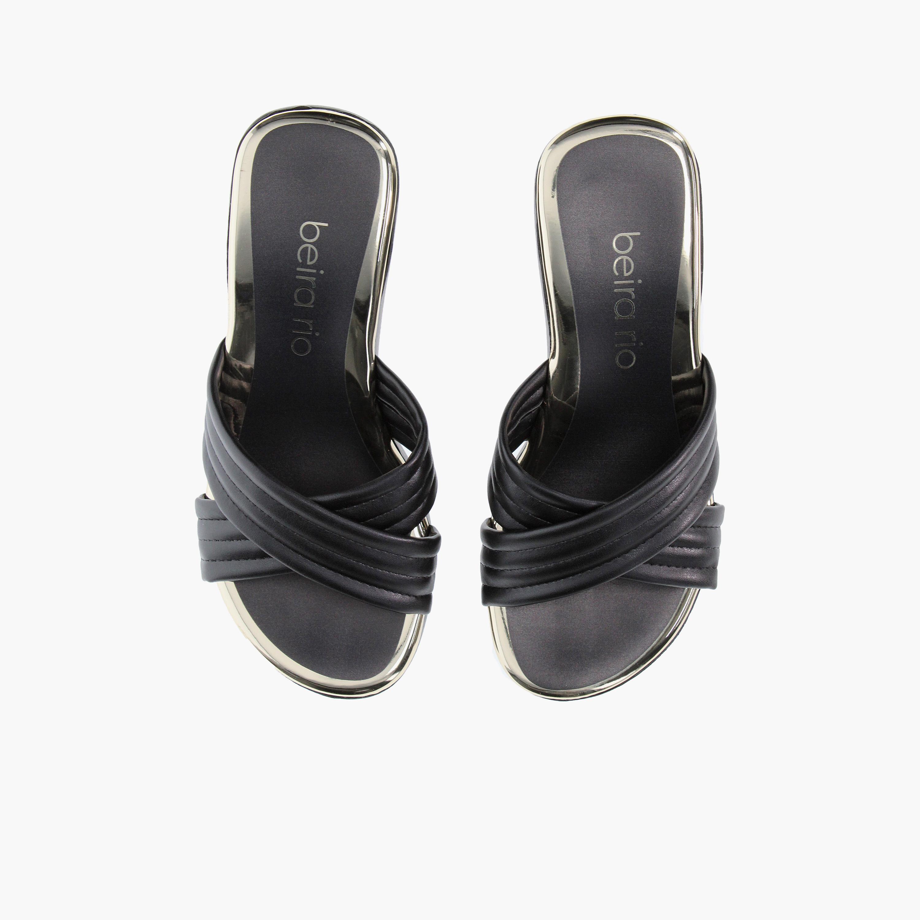 Beira Rio by Geoomnii  Women's Slip On Wedges | 8455-304-20980-15745        -women-shoes-heels-image-2