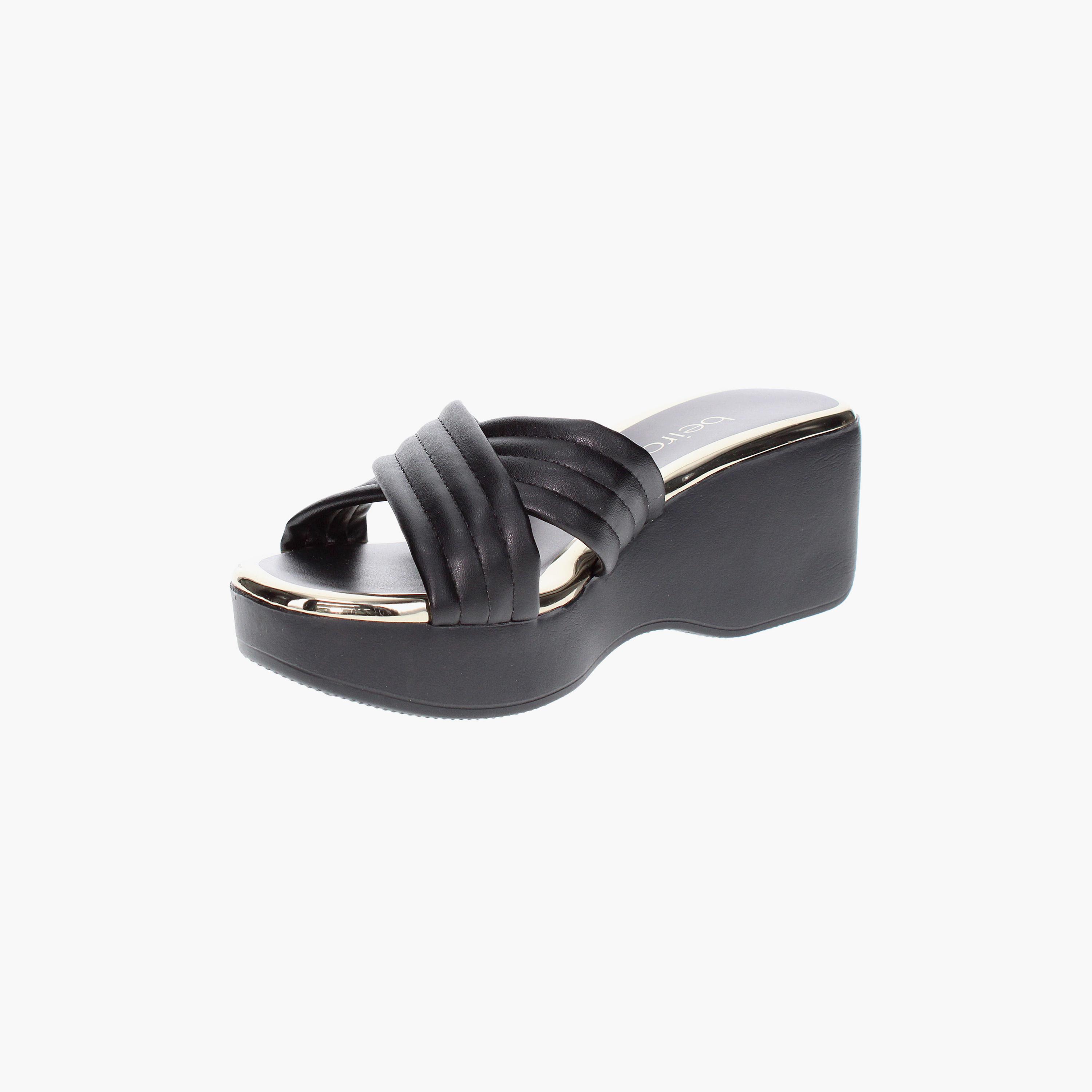 Beira Rio by Geoomnii  Women's Slip On Wedges | 8455-304-20980-15745        -women-shoes-heels-image-4