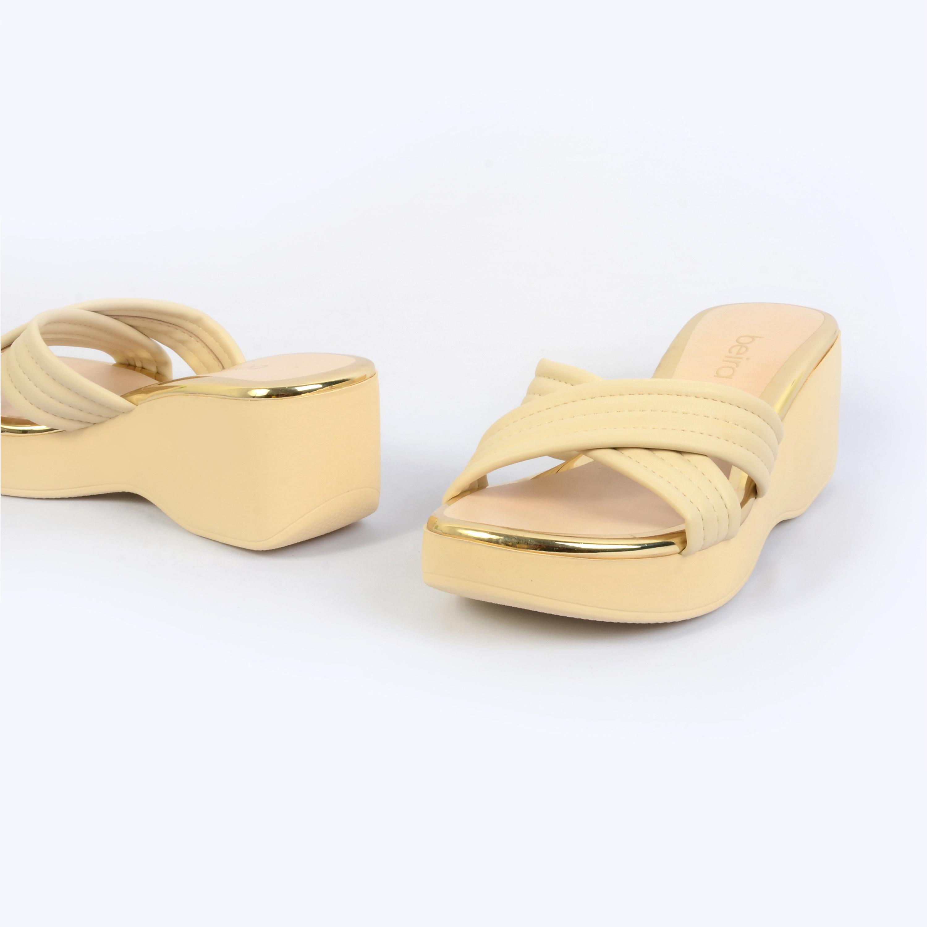 Beira Rio by Geoomnii  Women's Slip On Wedges | 8455-304-20980-83517        -women-shoes-heels-image-5