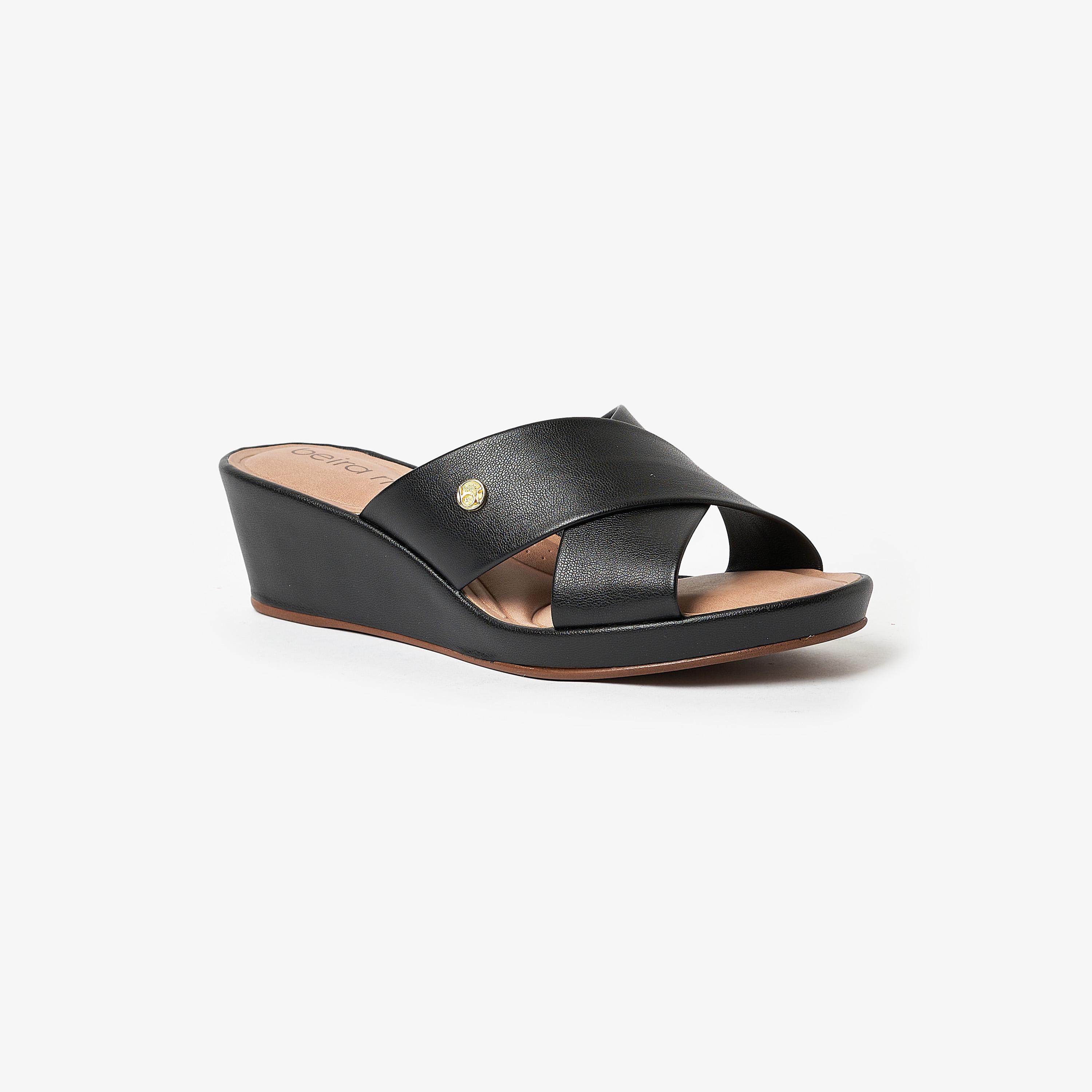 حذاء ويدج نسائي من بيرا ريو بحزام متقاطع | 8457-300-11079-women-shoes-heels-image-1
