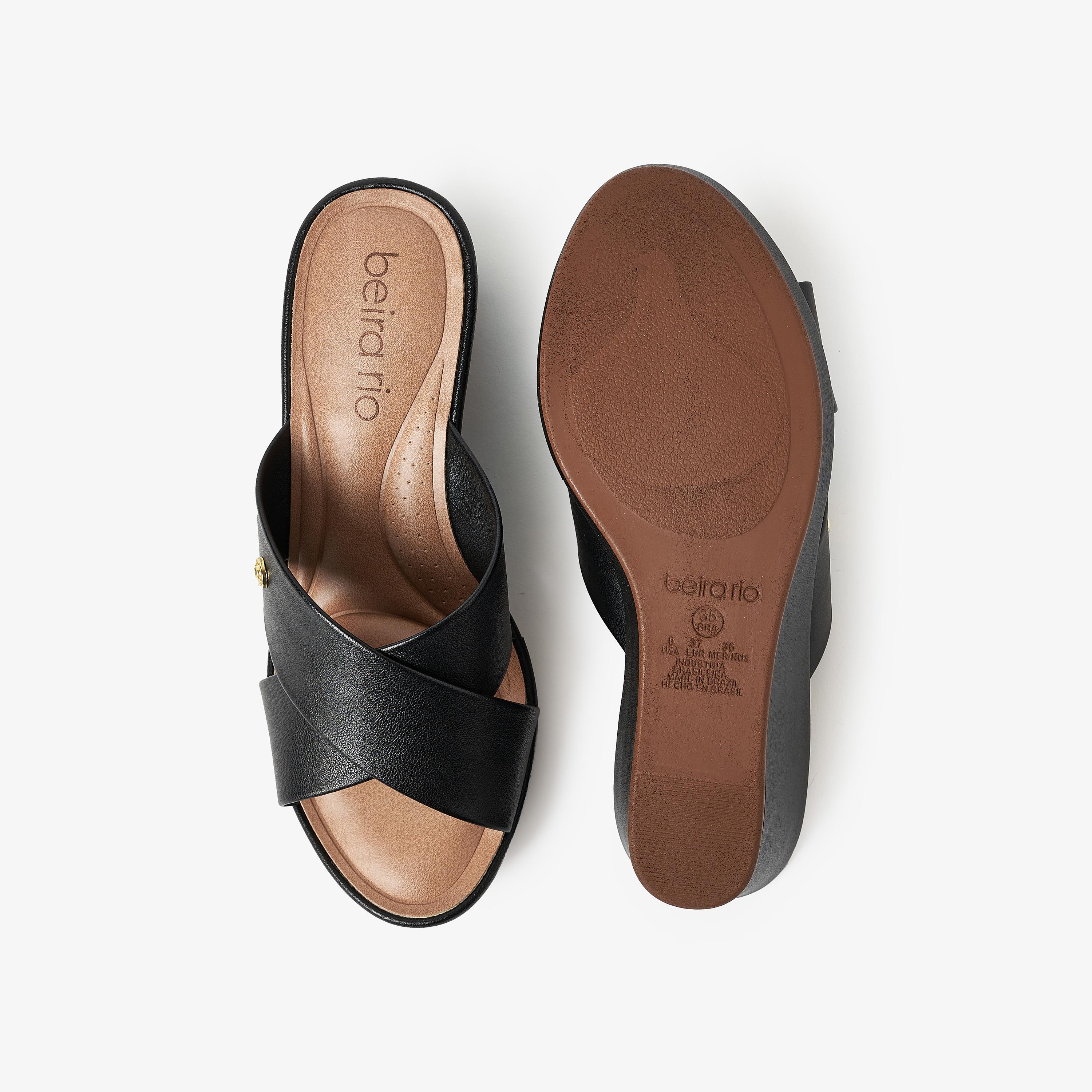 حذاء ويدج نسائي من بيرا ريو بحزام متقاطع | 8457-300-11079-women-shoes-heels-image-4