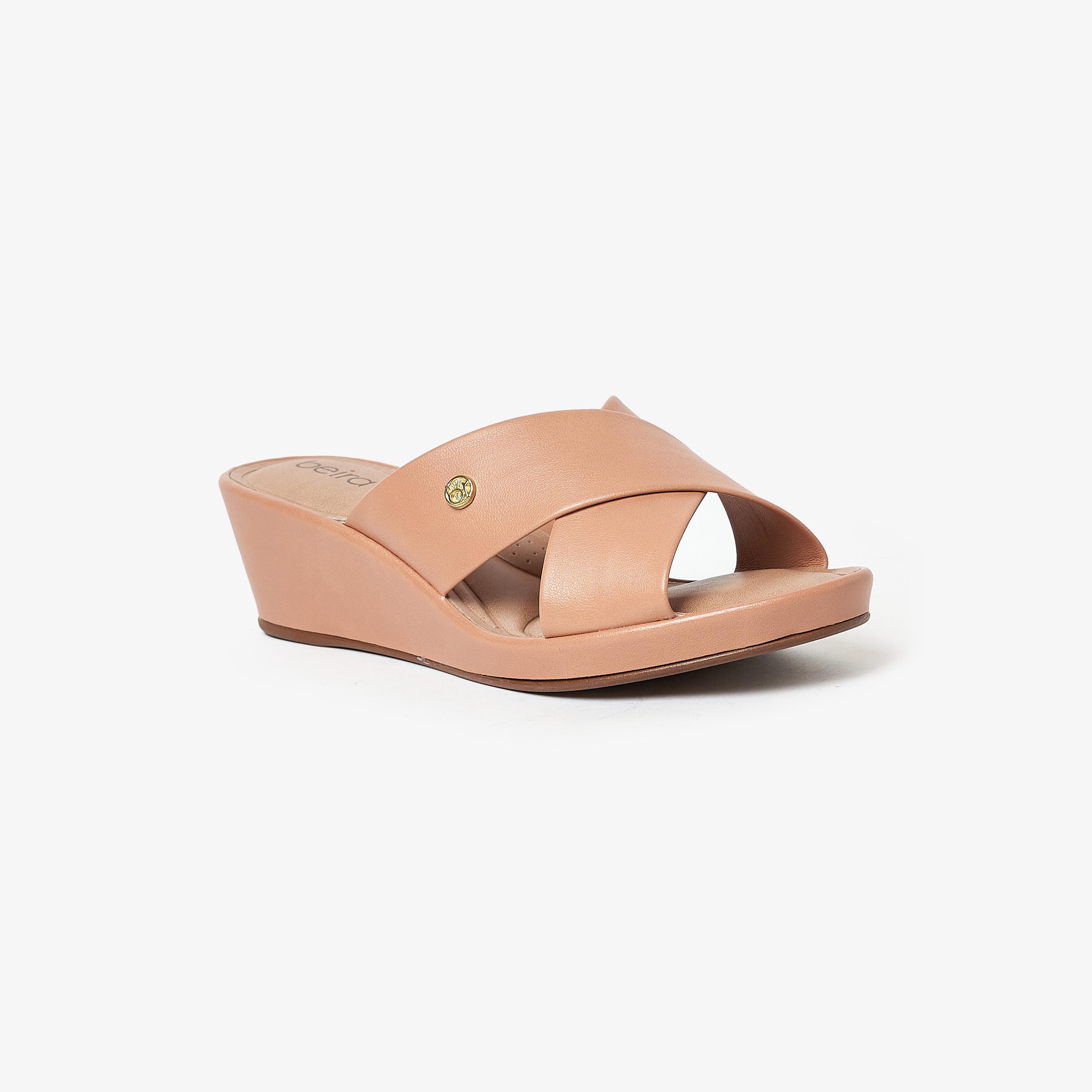 حذاء ويدج نسائي من بيرا ريو بحزام متقاطع | 8457-300-11079-women-shoes-heels-image-1