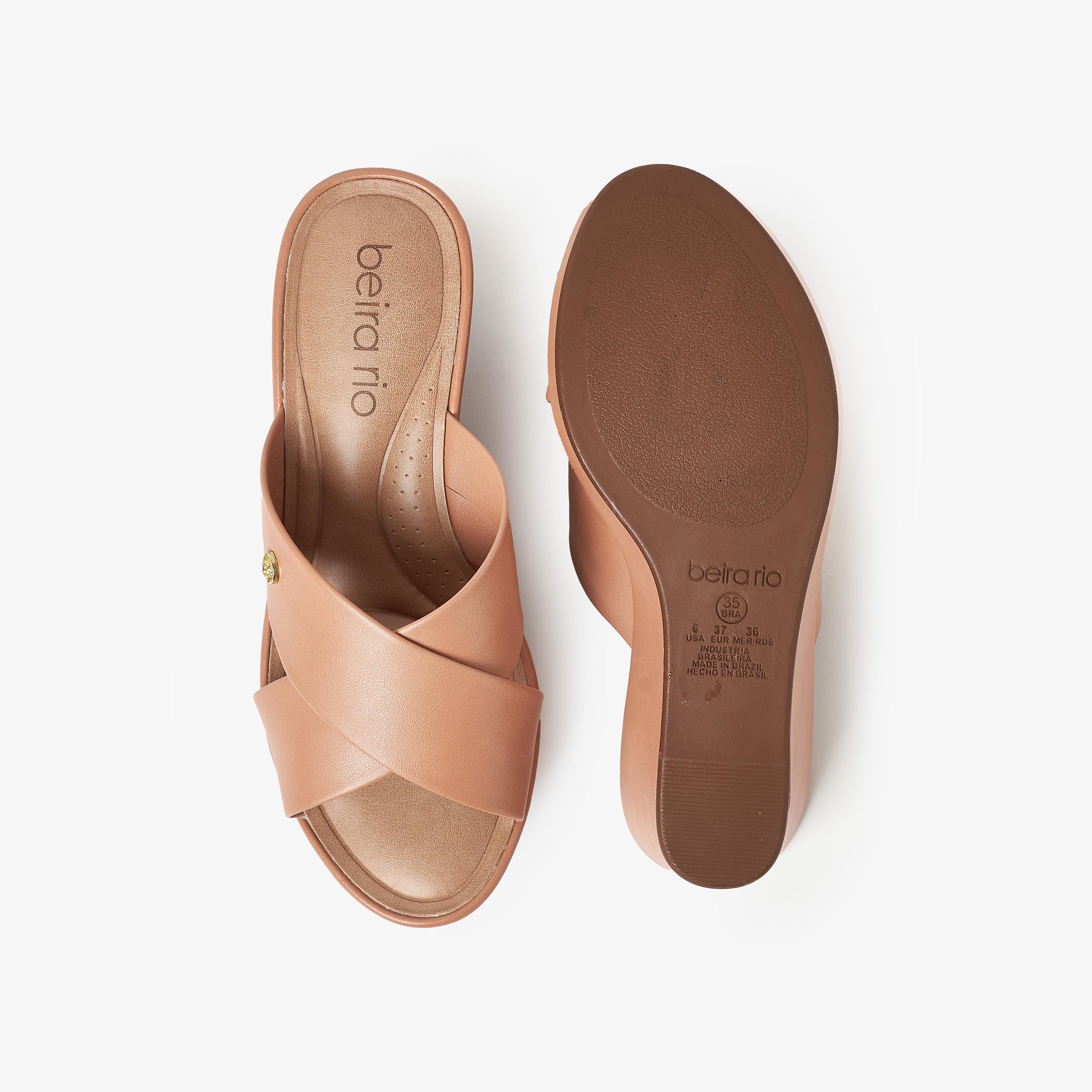 حذاء ويدج نسائي من بيرا ريو بحزام متقاطع | 8457-300-11079-women-shoes-heels-image-4