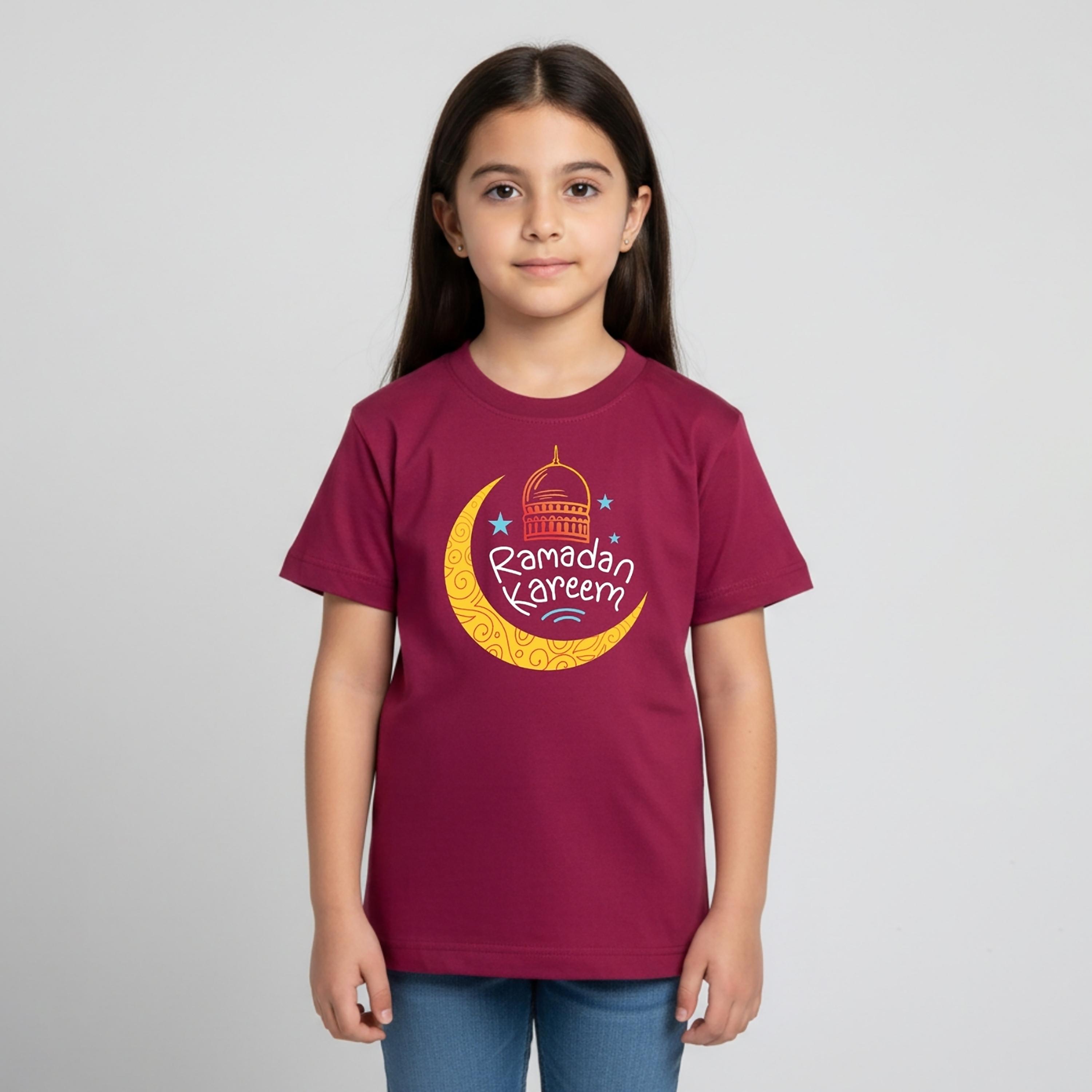 Babyqlo Ramadan Kareem Moon & Stars Printed Half Sleeves T-Shirt-boys-clothing-tshirtsandpolos-image-2