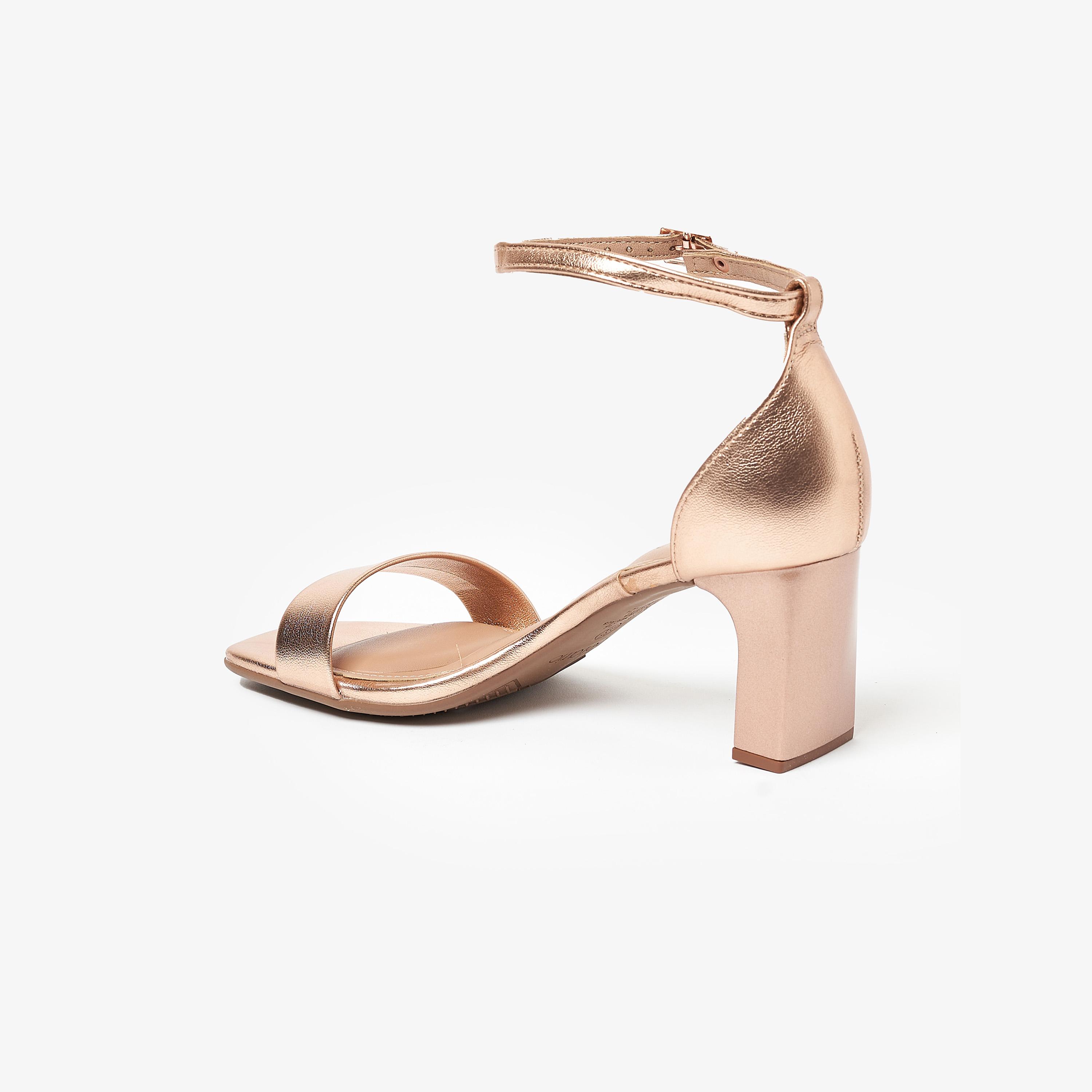 Beira Rio by Geoomnii  Women's Block Heel Sandals with Ankle Strap | 8466-303-14710     -women-shoes-heels-image-3