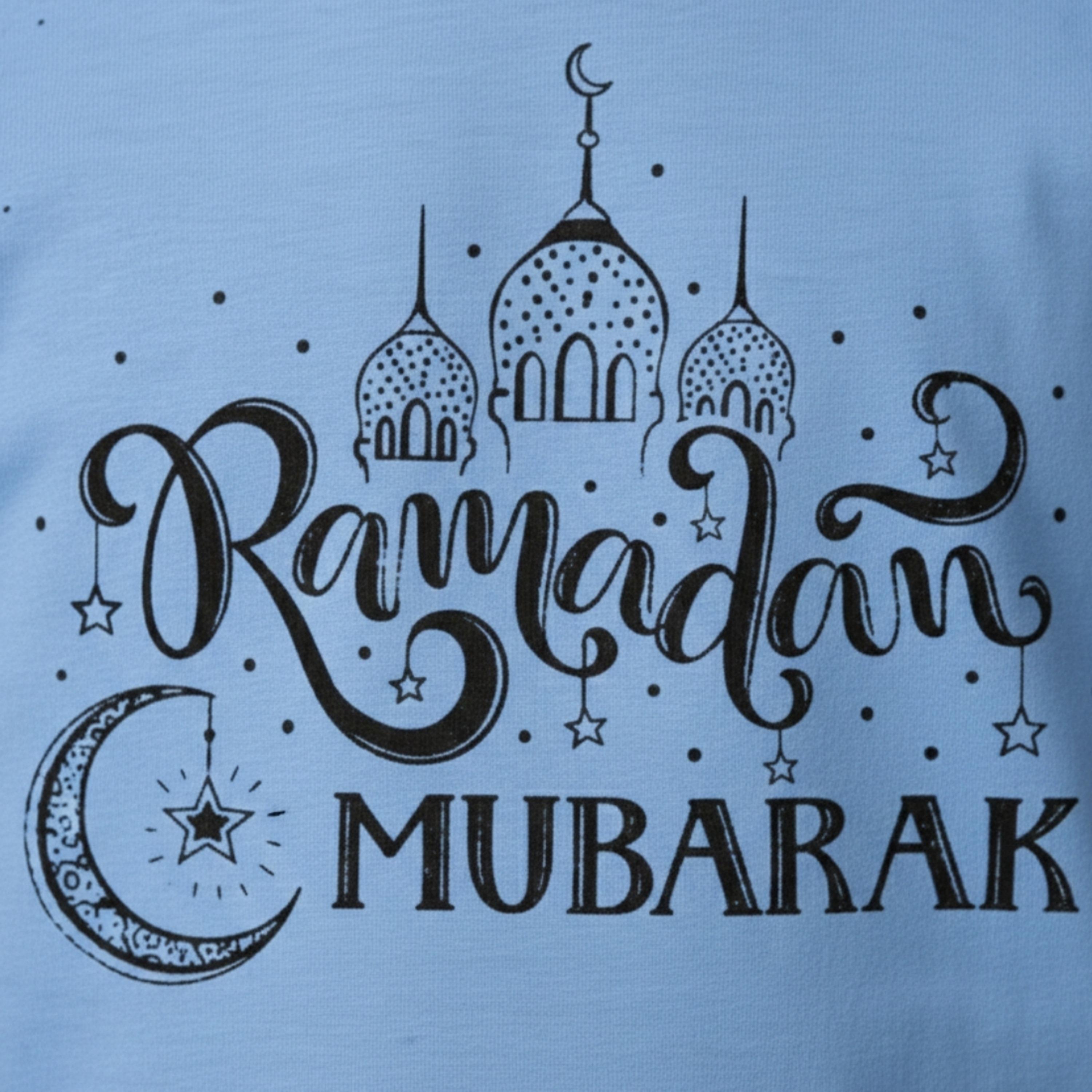 Babyqlo Ramadan Mubarak Calligraphy Printed Half Sleeves T-Shirt-boys-clothing-tshirtsandpolos-image-4