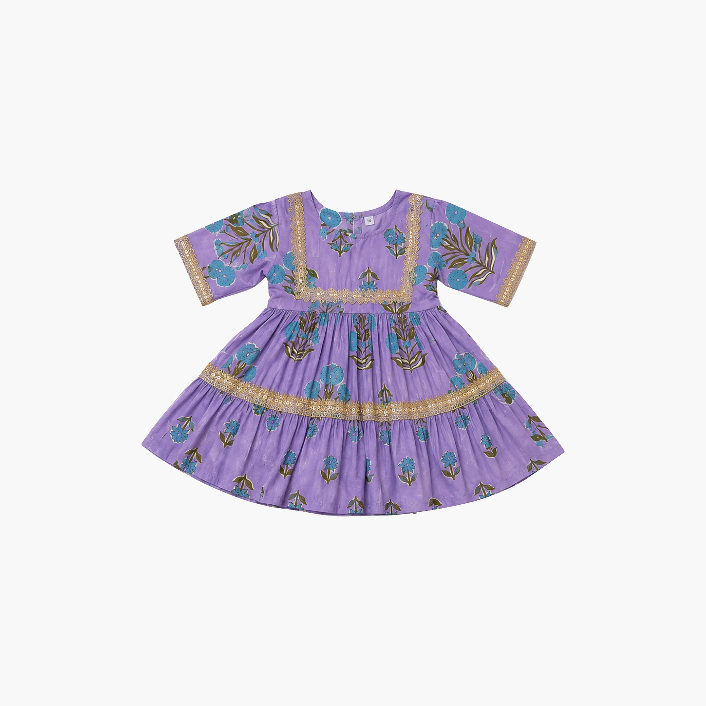 Babyqlo Floral Short Sleeves Peplum Kurta and Sharara Set-baby-girls-clothing-setsandcoords-image-6