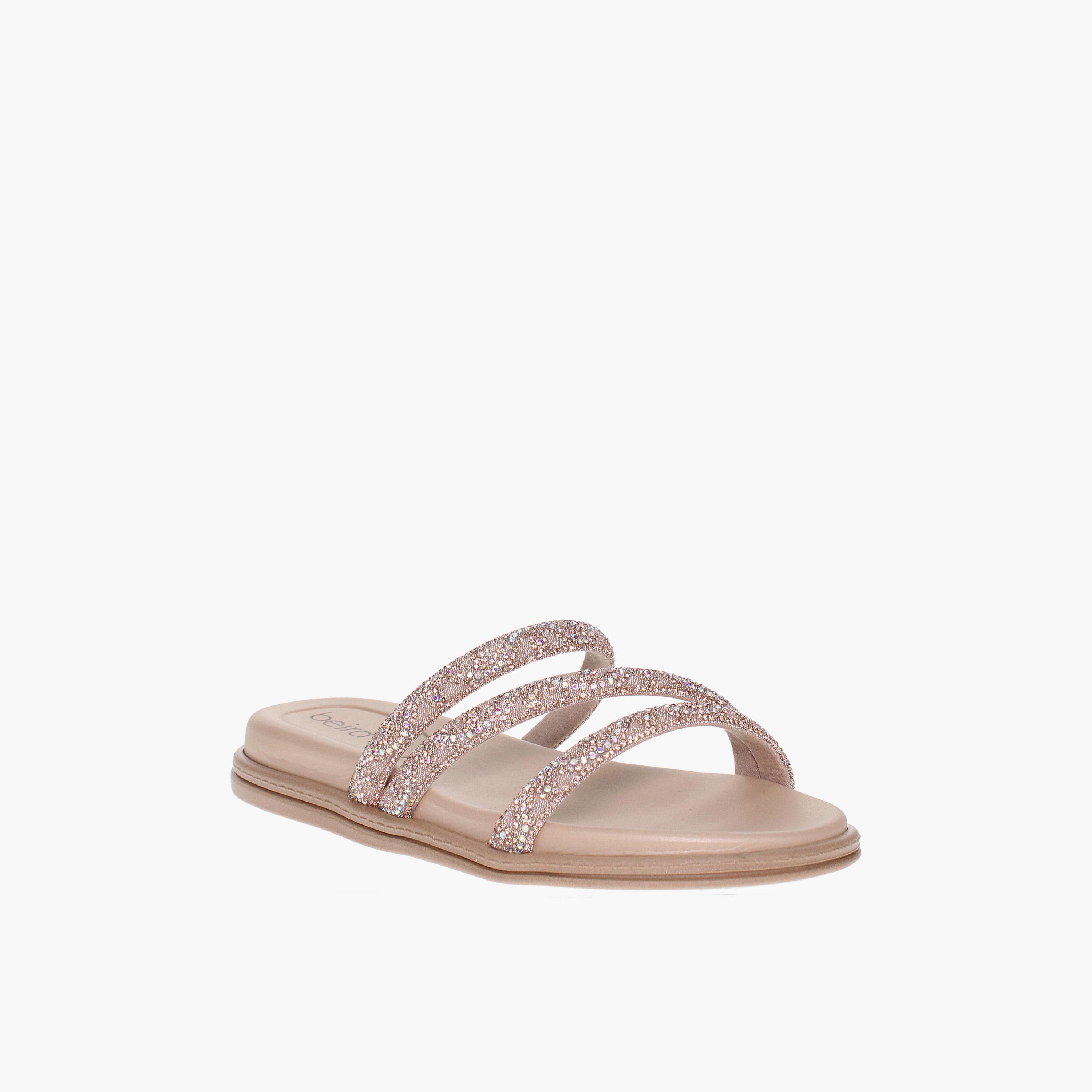Beira Rio by Geoomnii  Women's Slip-On Flat Slide Sandals | 8488-108-27332-96117       -women-shoes-sandals-flats-image-1