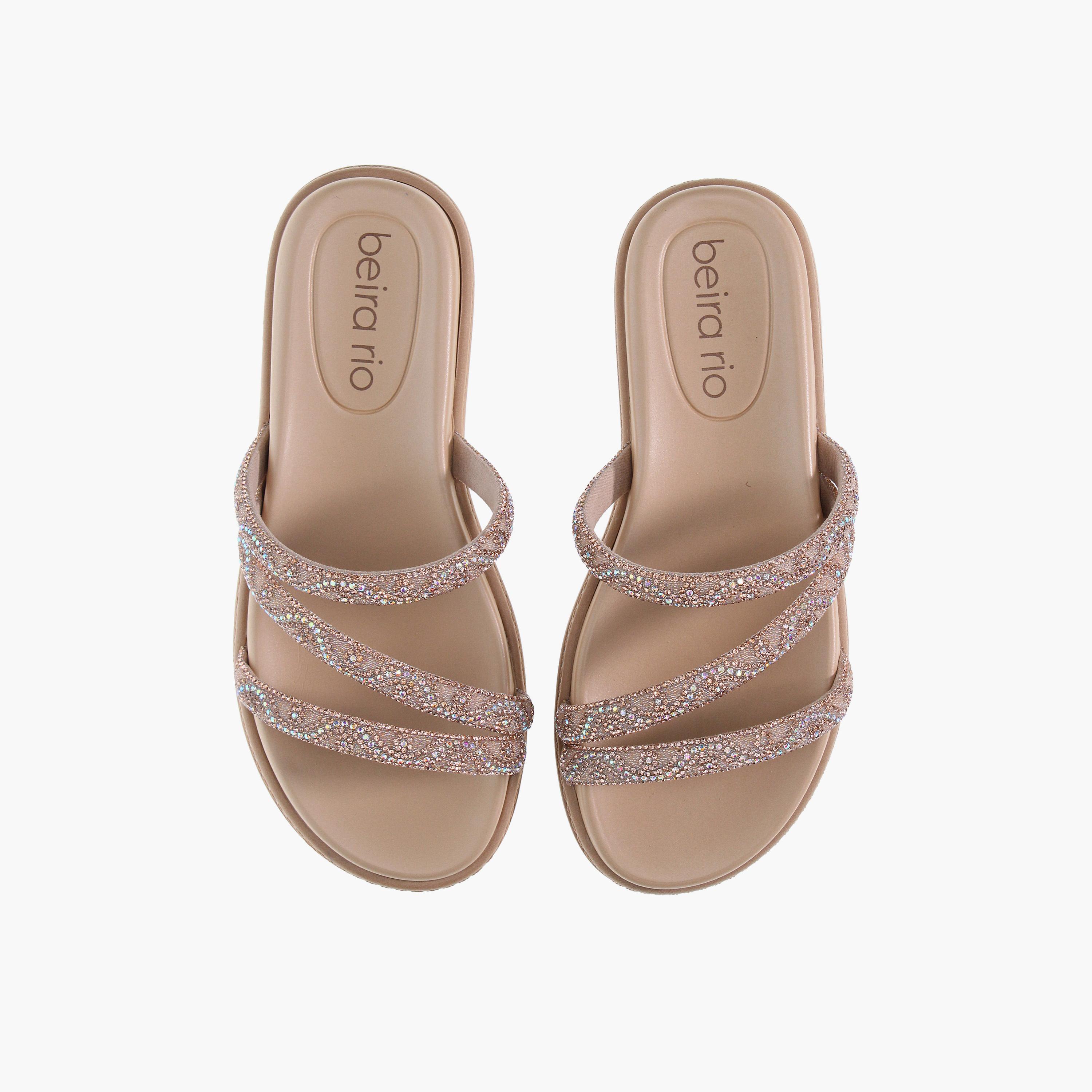 Beira Rio by Geoomnii  Women's Slip-On Flat Slide Sandals | 8488-108-27332-96117       -women-shoes-sandals-flats-image-2