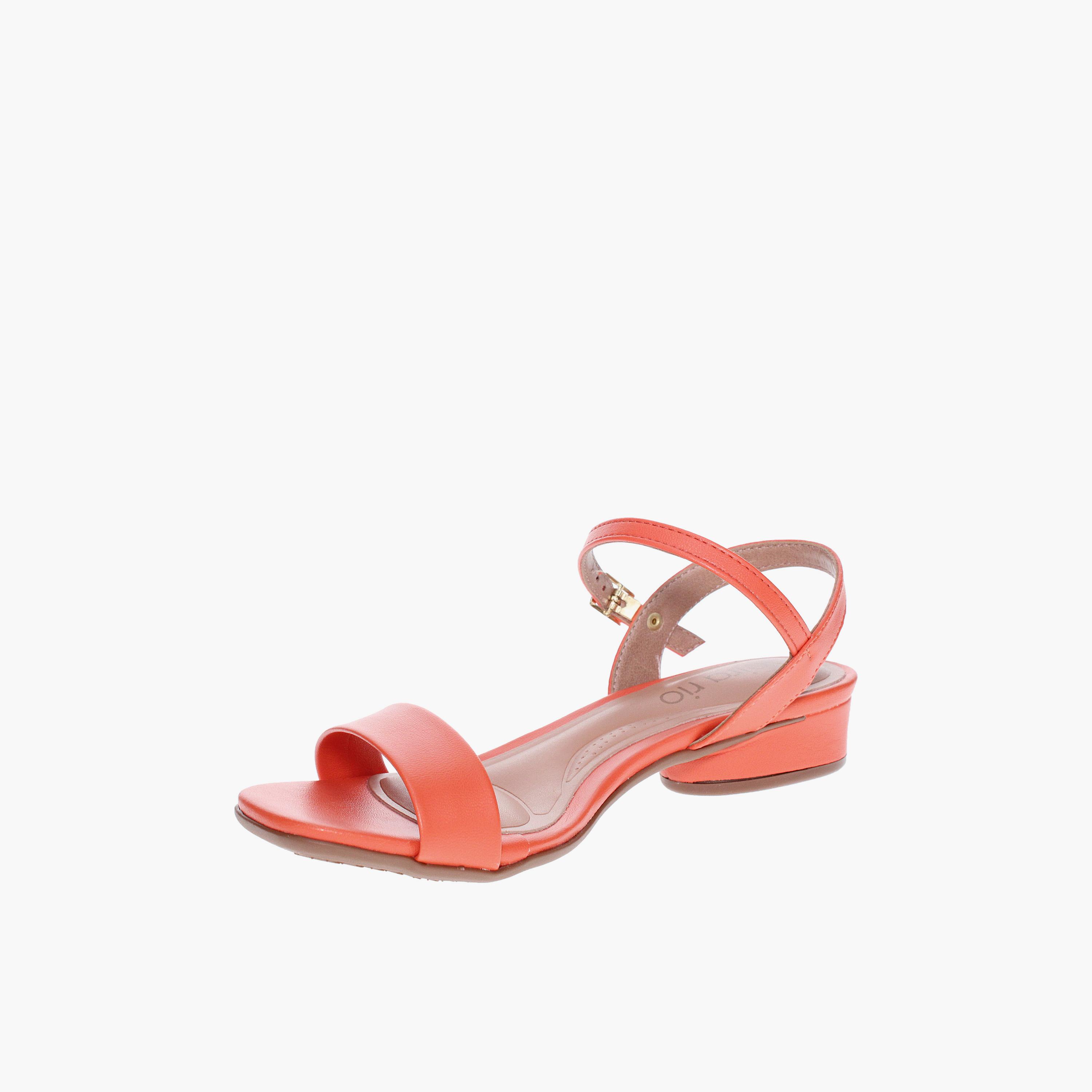 Beira Rio by Geoomnii  Women's Buckle Strap Block Heels | 8504-102-9569-90501       -women-shoes-sandals-heeled-image-5