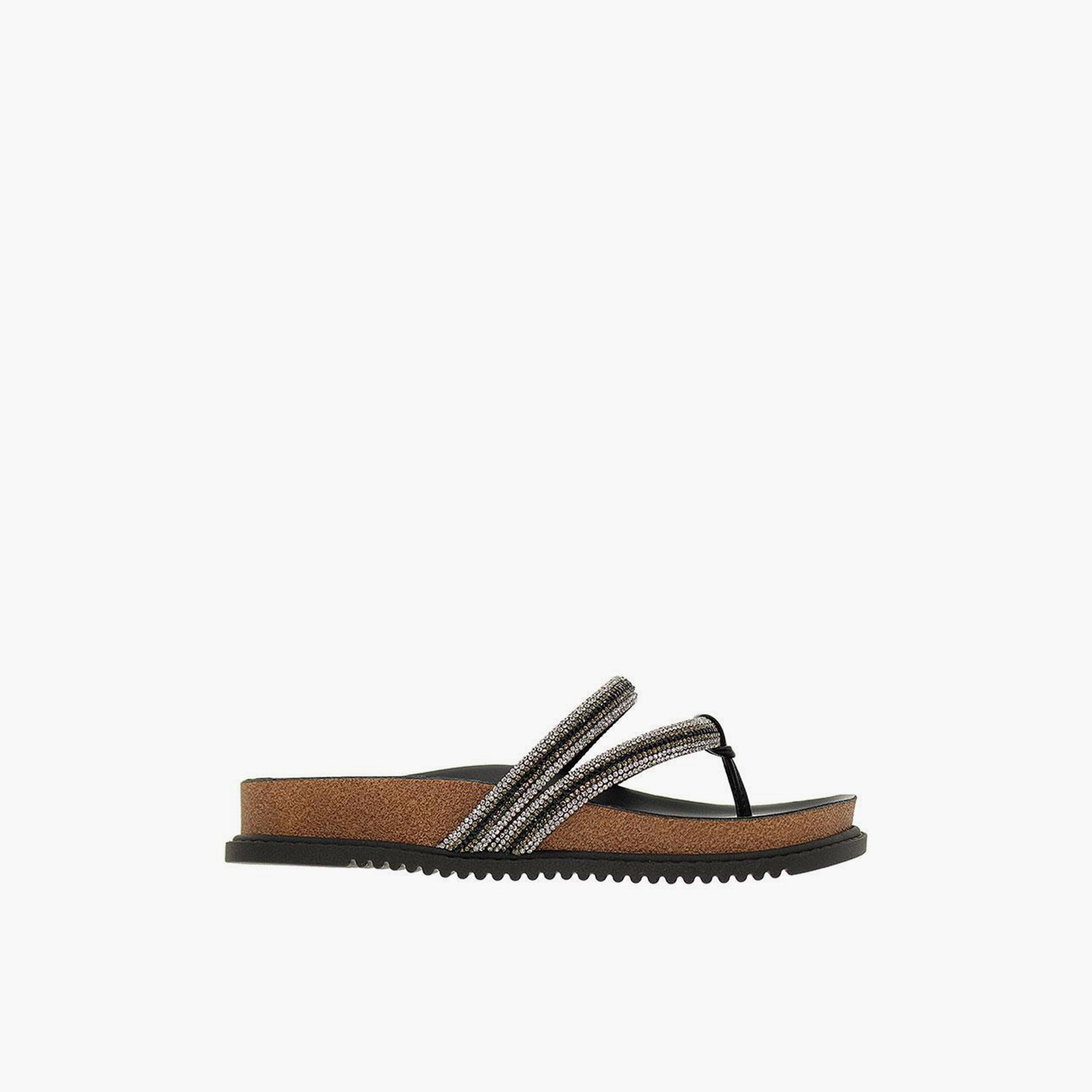 جيومني - صندل بريدن سهل الارتداء ذو ​​النعل السميك للنساء | 8524-107-28476-83641-women-shoes-flats-ballerinas-image-1