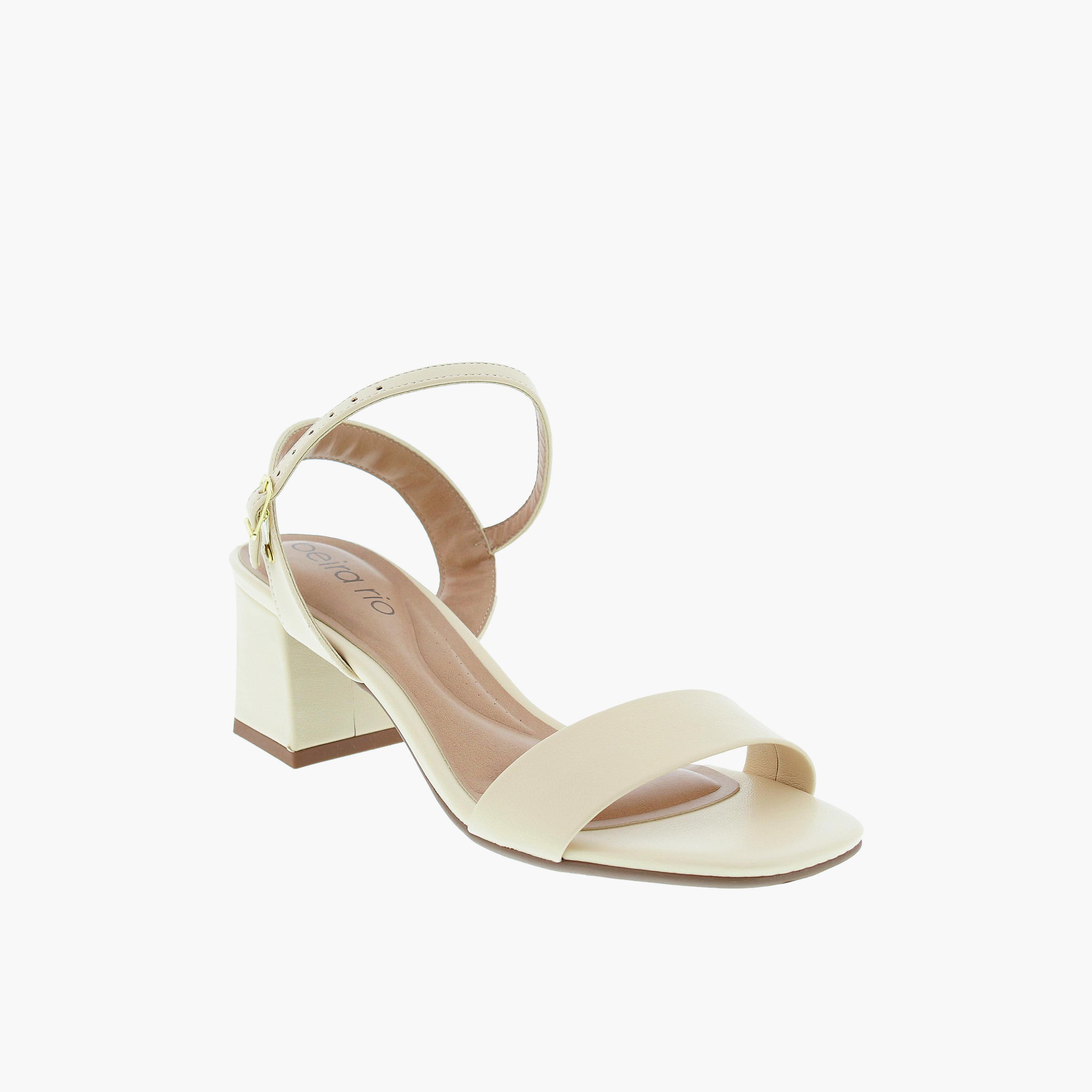 بييرا ريو - حذاء نسائي كعب عريض وحزام بمشبك | 8536-100-9569-83517-women-shoes-sandals-heeled-image-1