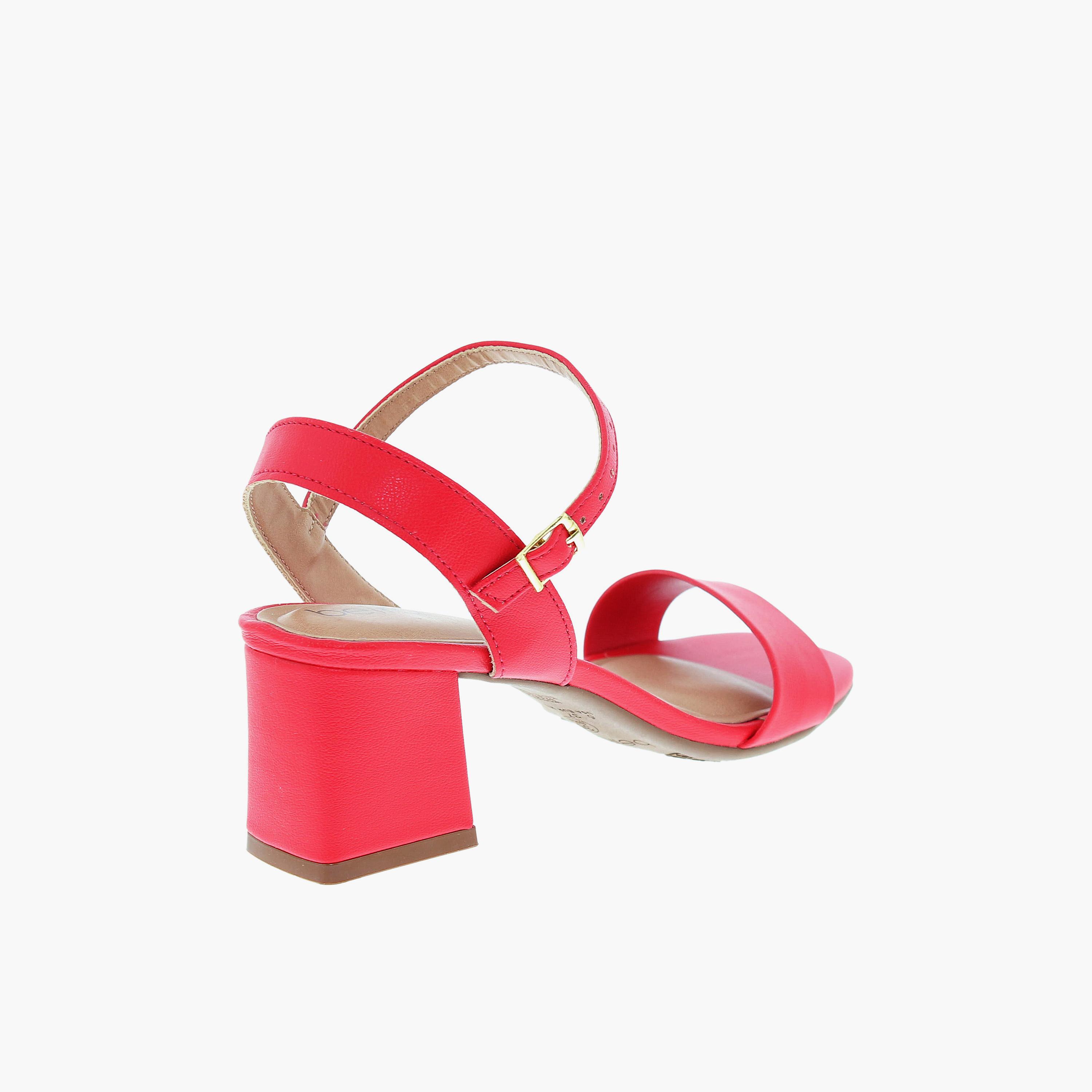 بييرا ريو - حذاء نسائي كعب عريض وحزام بمشبك | 8536-100-9569-86347-women-shoes-sandals-heeled-image-4