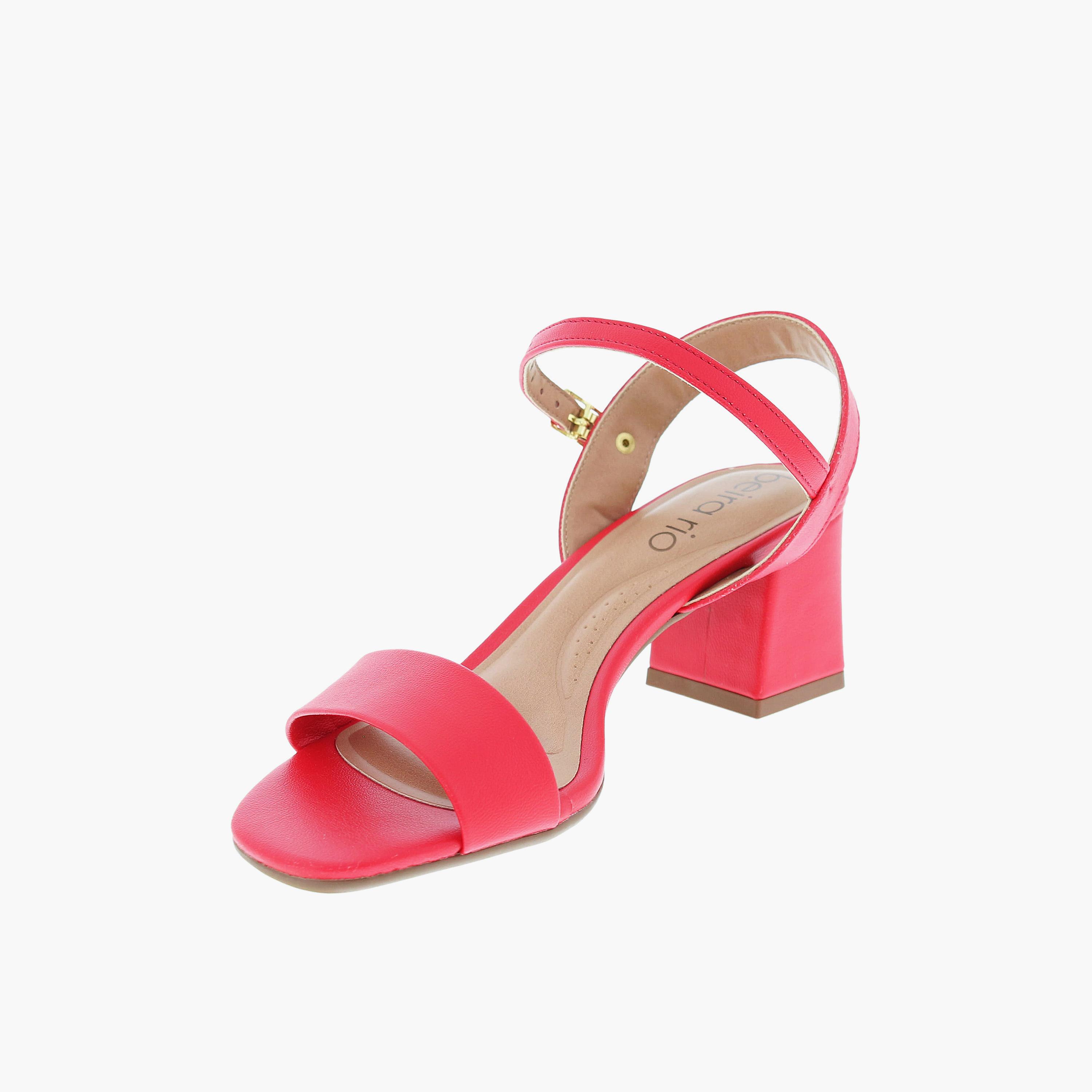 بييرا ريو - حذاء نسائي كعب عريض وحزام بمشبك | 8536-100-9569-86347-women-shoes-sandals-heeled-image-5