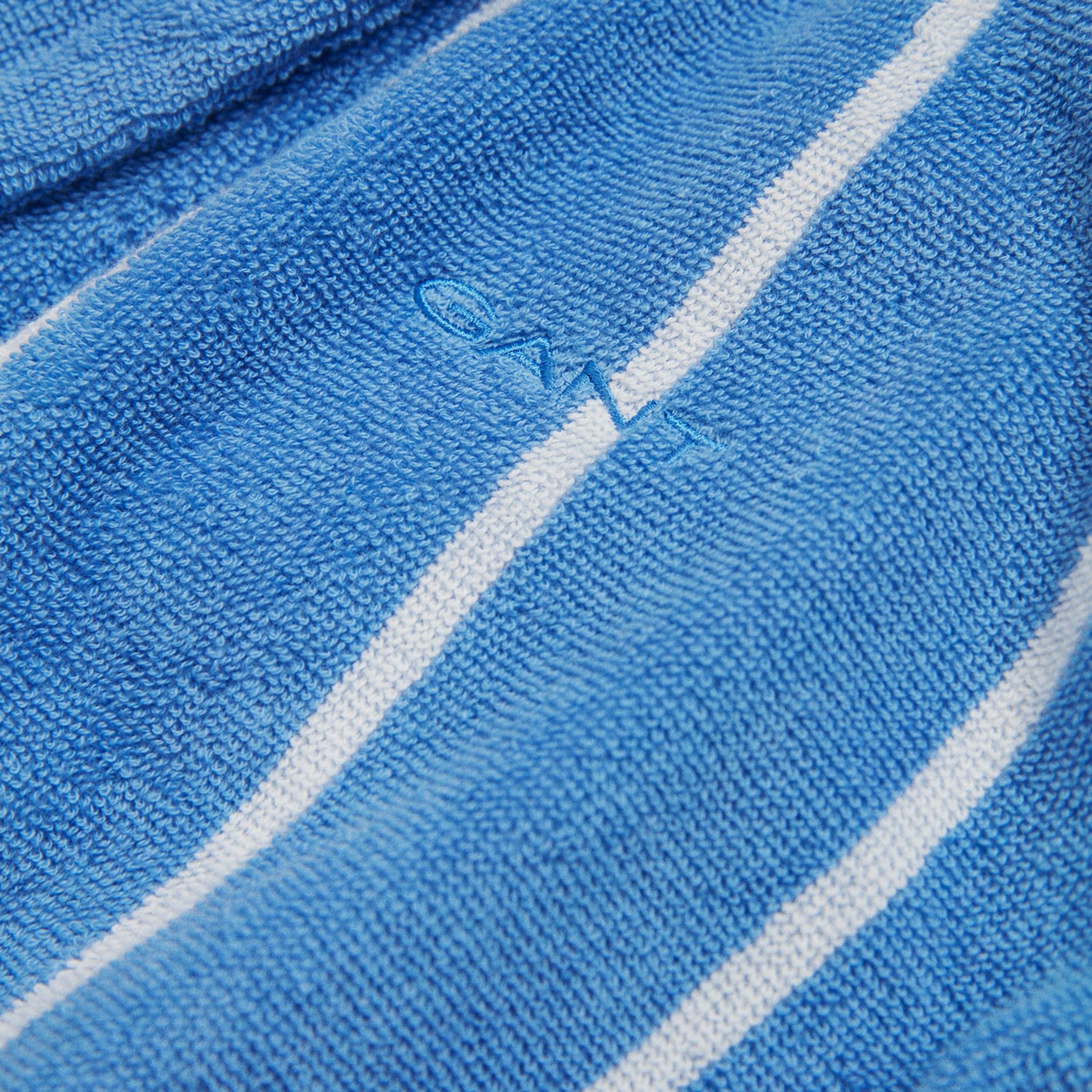 Gant Striped Shawl Lapel Bath Robe with Front Tie-Up Belt-women-clothing-nightwear-robes-image-2