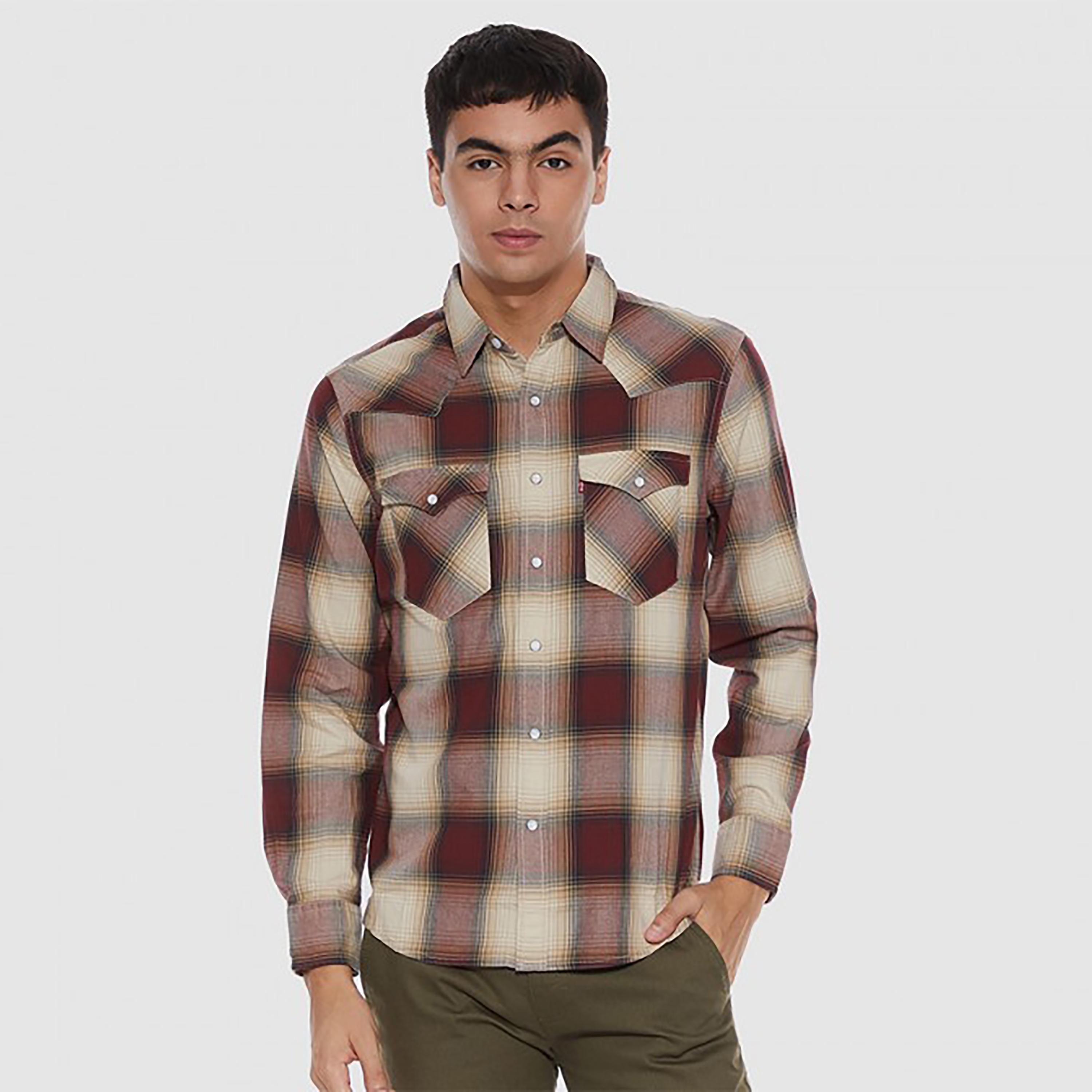 Levi's Checks Collared Long Sleeves Shirt-men-clothing-shirts-image-1