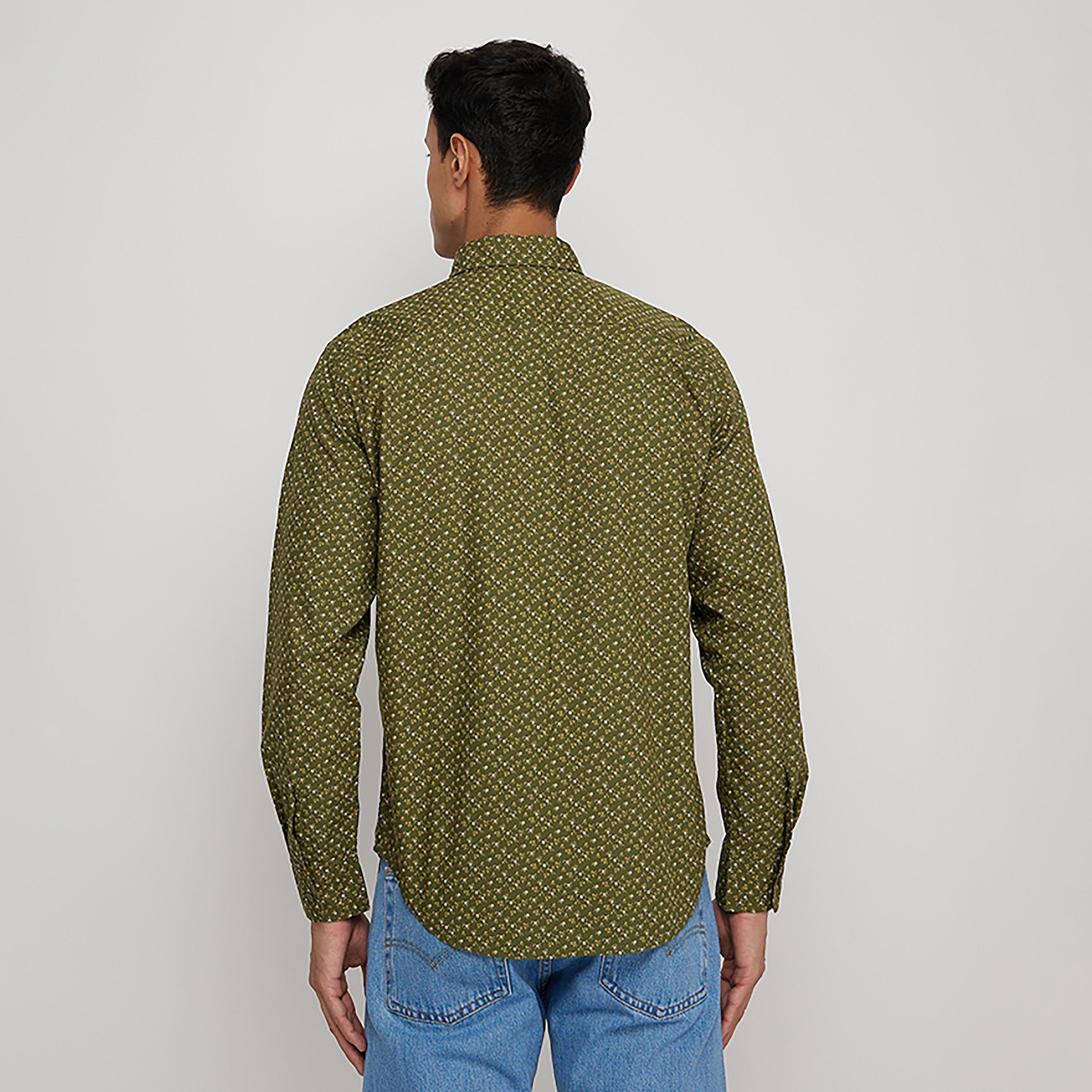 قميص بأكمام طويلة بياقة مطبوعة من ليفايز-men-clothing-shirts-image-2