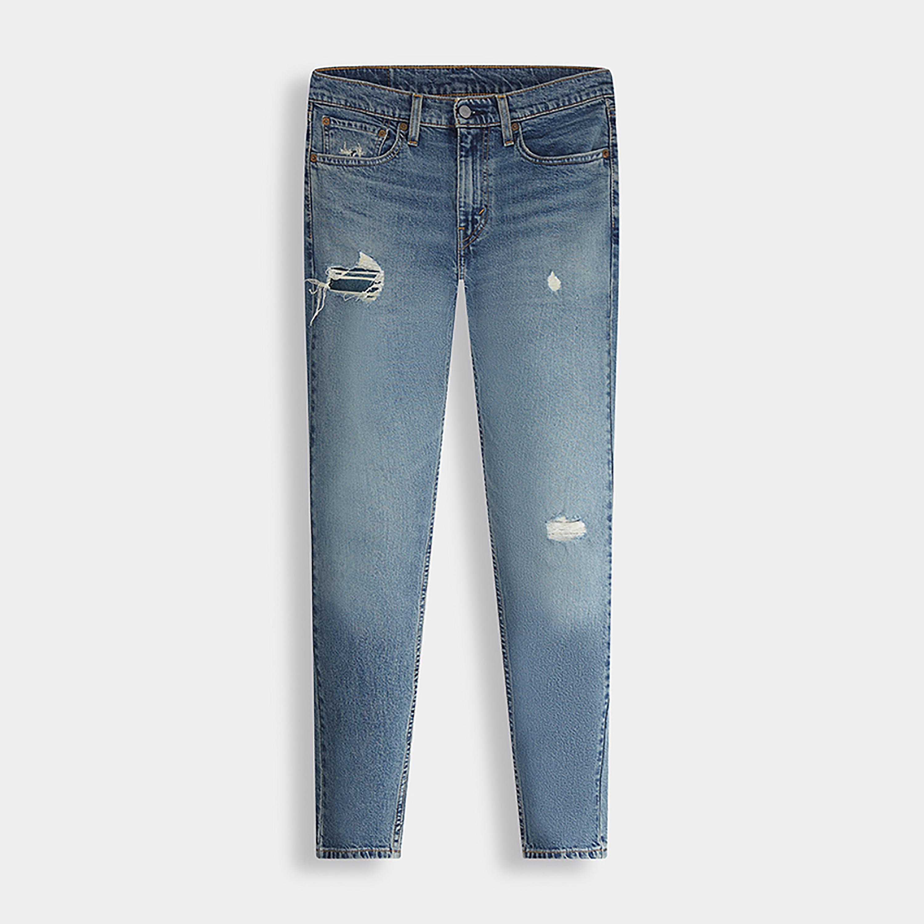 Levi's Blue Skinny Fit Mid-Rise Pocket Detail Jeans-men-clothing-bottoms-jeans-image-3