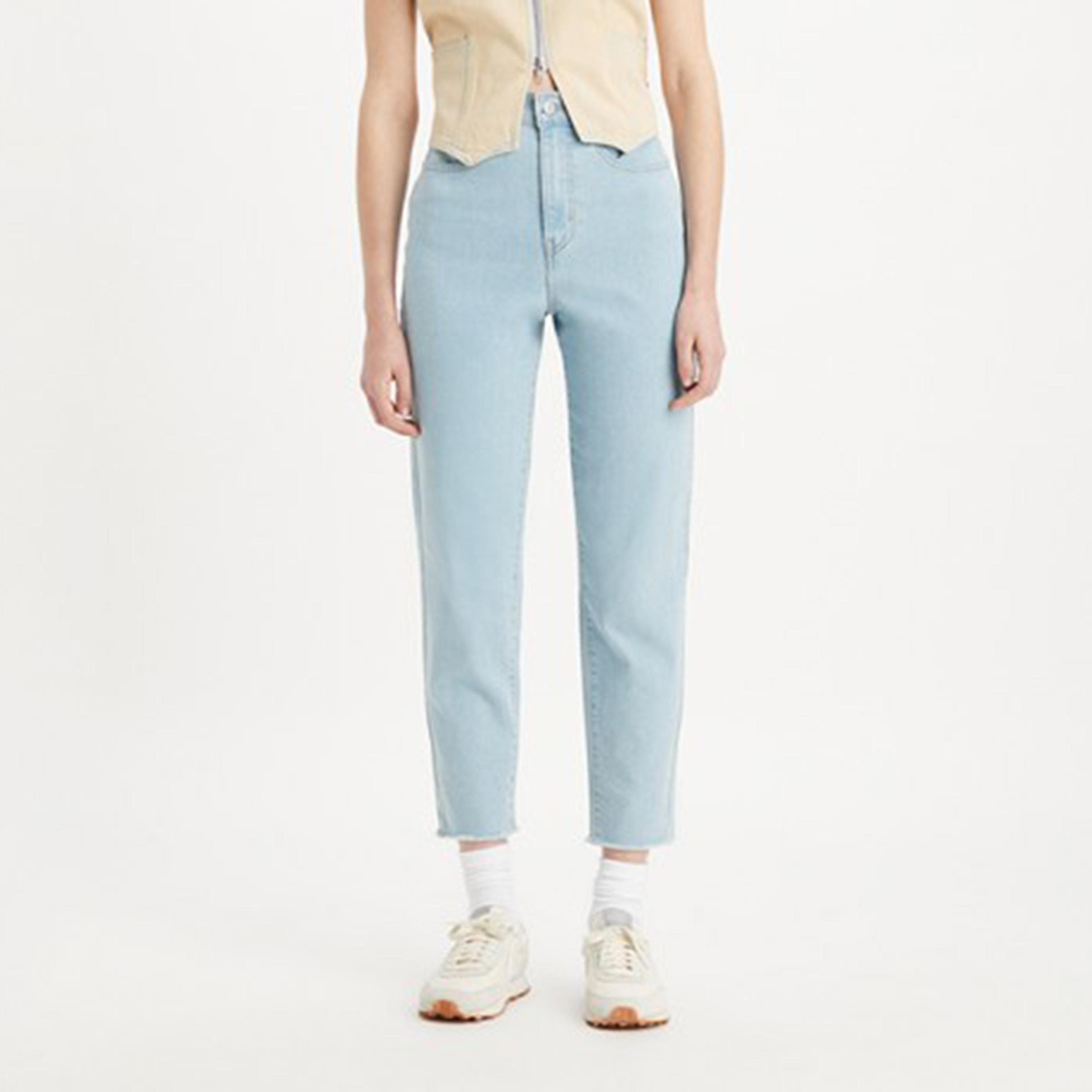 Levi's Blue Boyfriend Fit High-Rise Jeans-women-clothing-bottoms-jeans-image-1