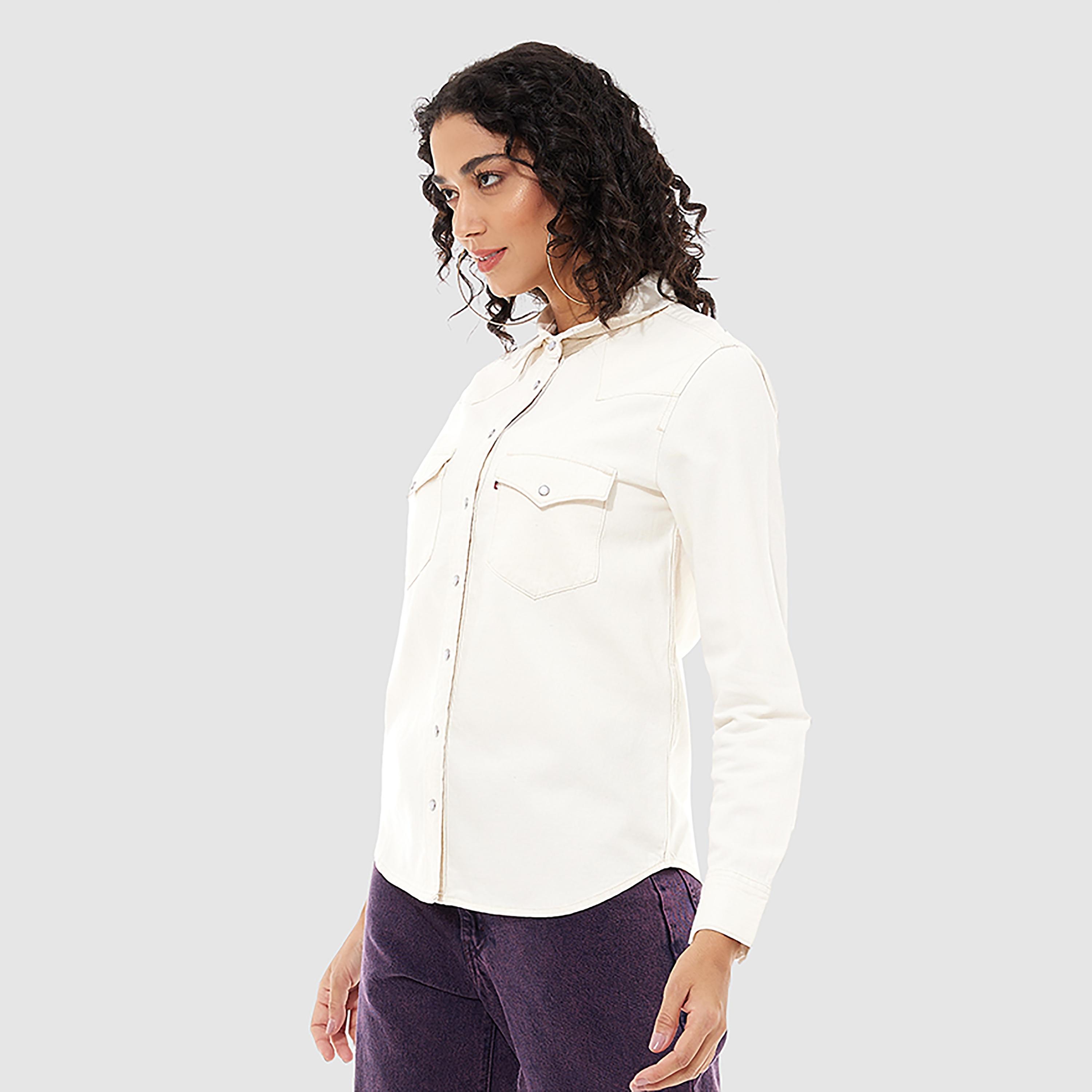 Levi's Plain Collared Long Sleeves Casual Shirt-women-clothing-shirtsandblouses-shirts-image-2