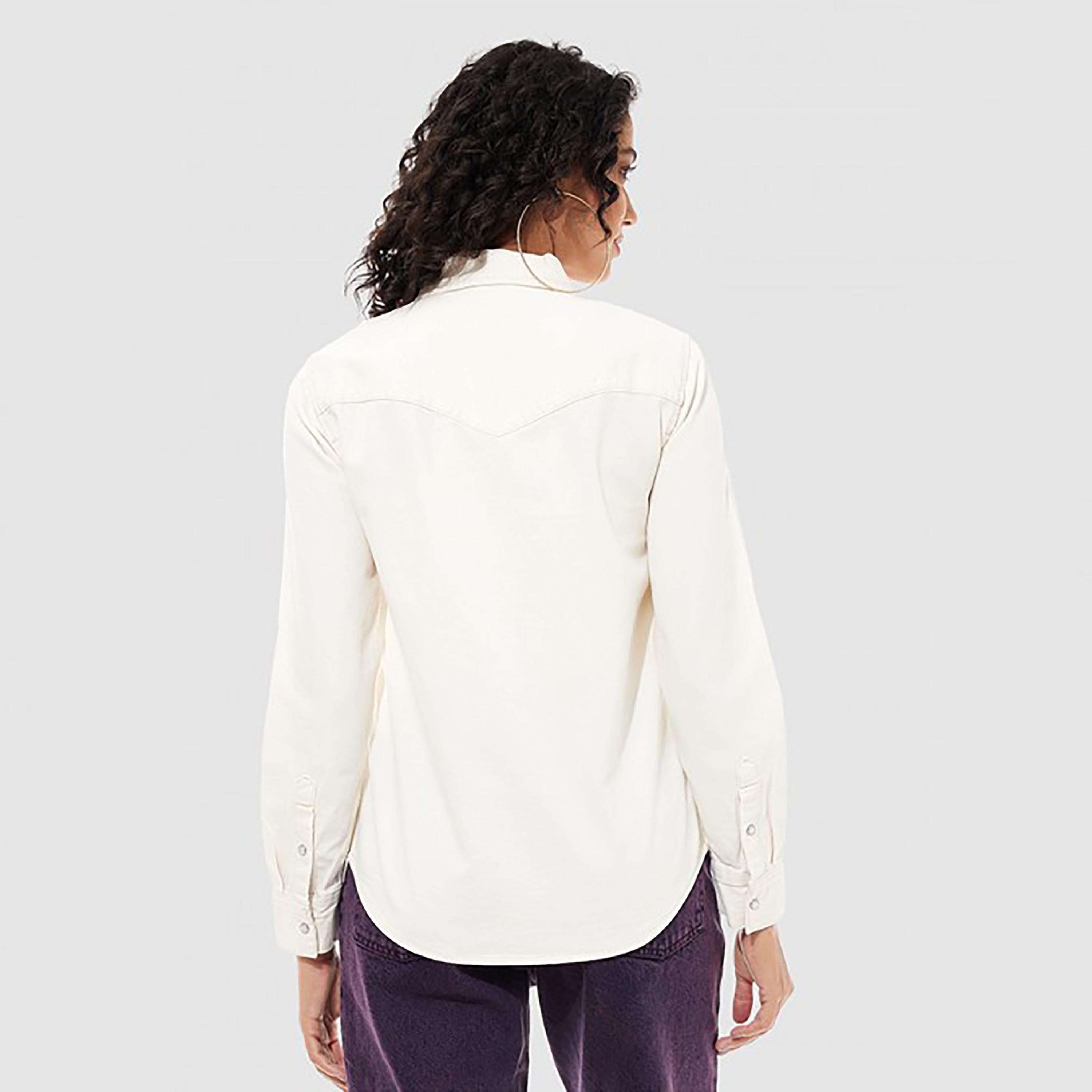 Levi's Plain Collared Long Sleeves Casual Shirt-women-clothing-shirtsandblouses-shirts-image-4
