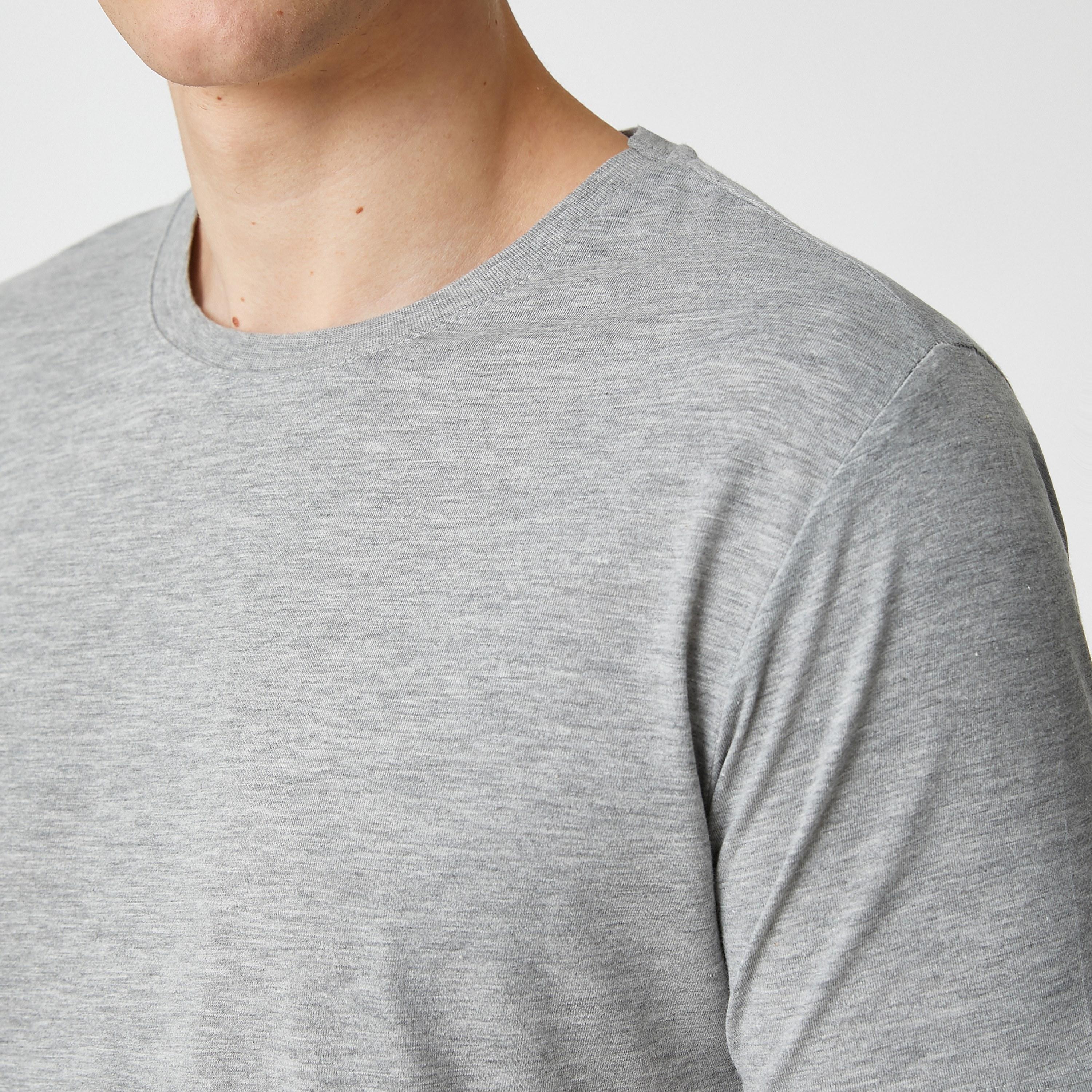 KOTON Heathered Crew Neck Short Sleeves Men's T-Shirt-men-clothing-tshirtsandpolos-tshirts-image-5