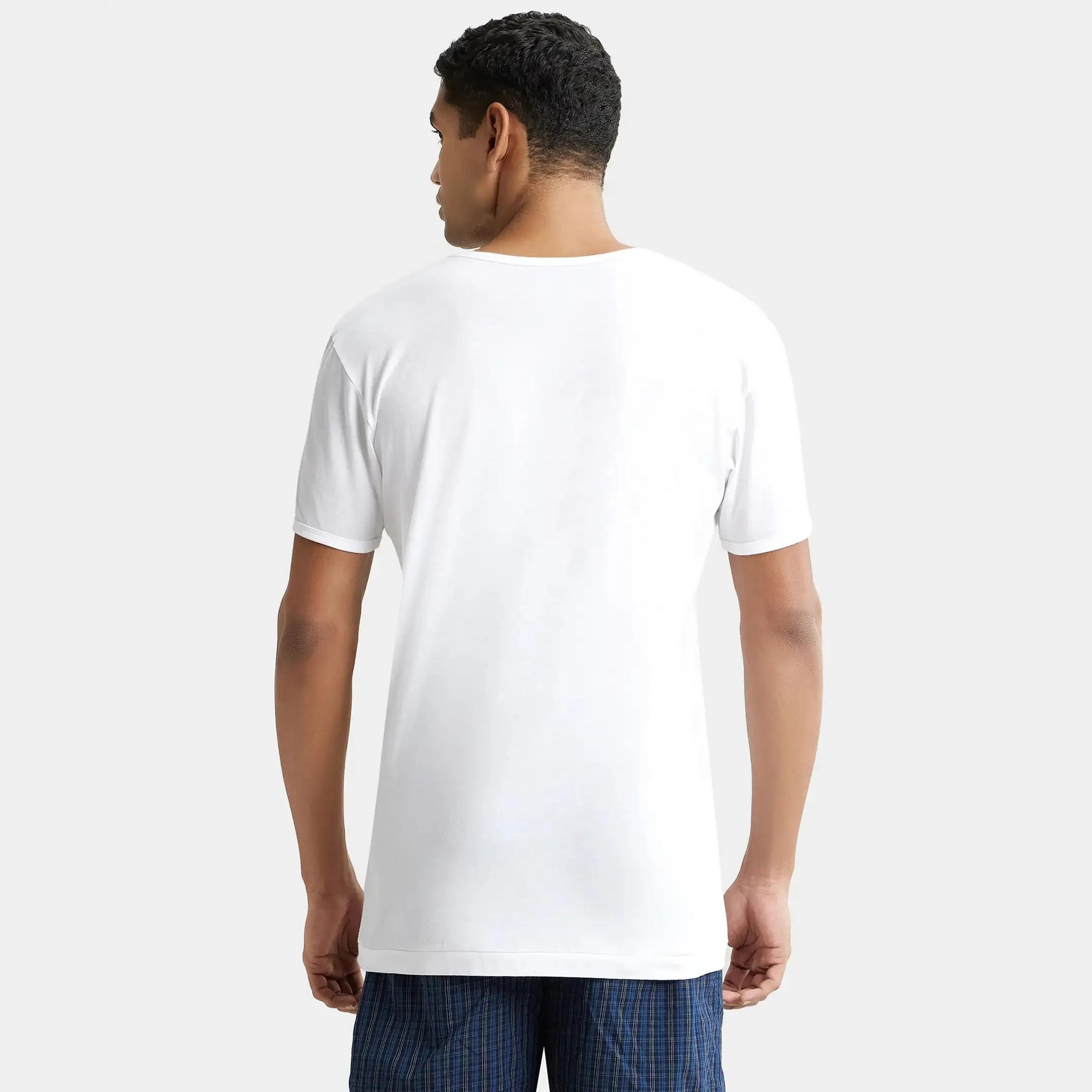 مجموعة متنوعة من قطعتين من تيشيرت داخلي سادة برقبة دائرية وأكمام قصيرة من جوكي-men-clothing-innerwear-vests-image-5