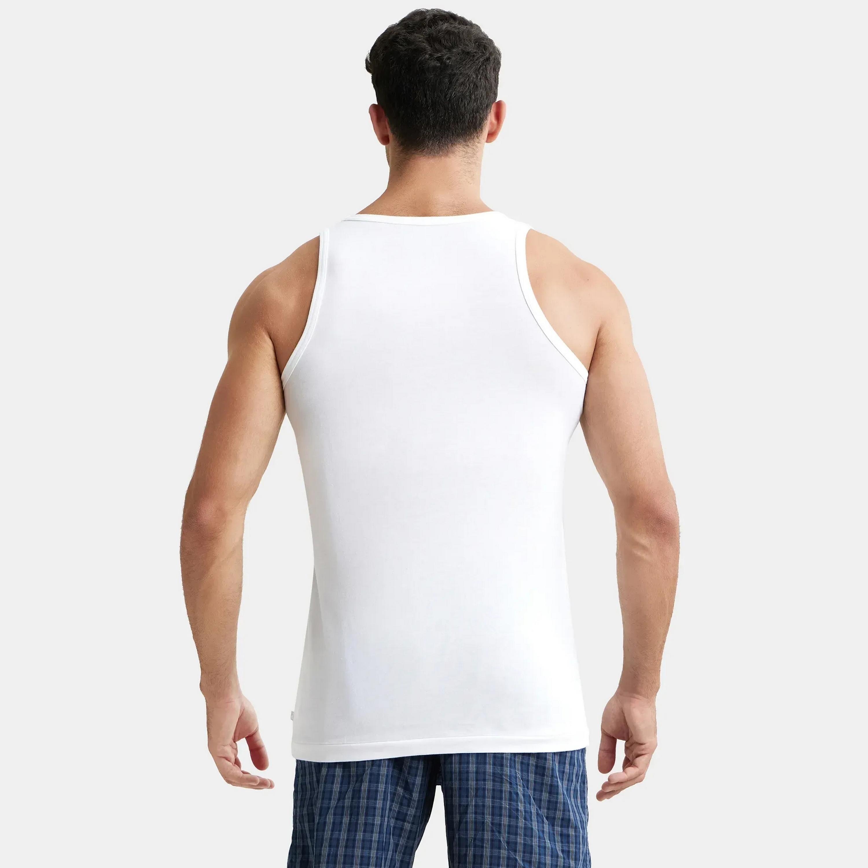 Jockey Pack of 3 Plain Scoop Neck Sleeveless Men's Vest-men-clothing-innerwear-vests-image-5