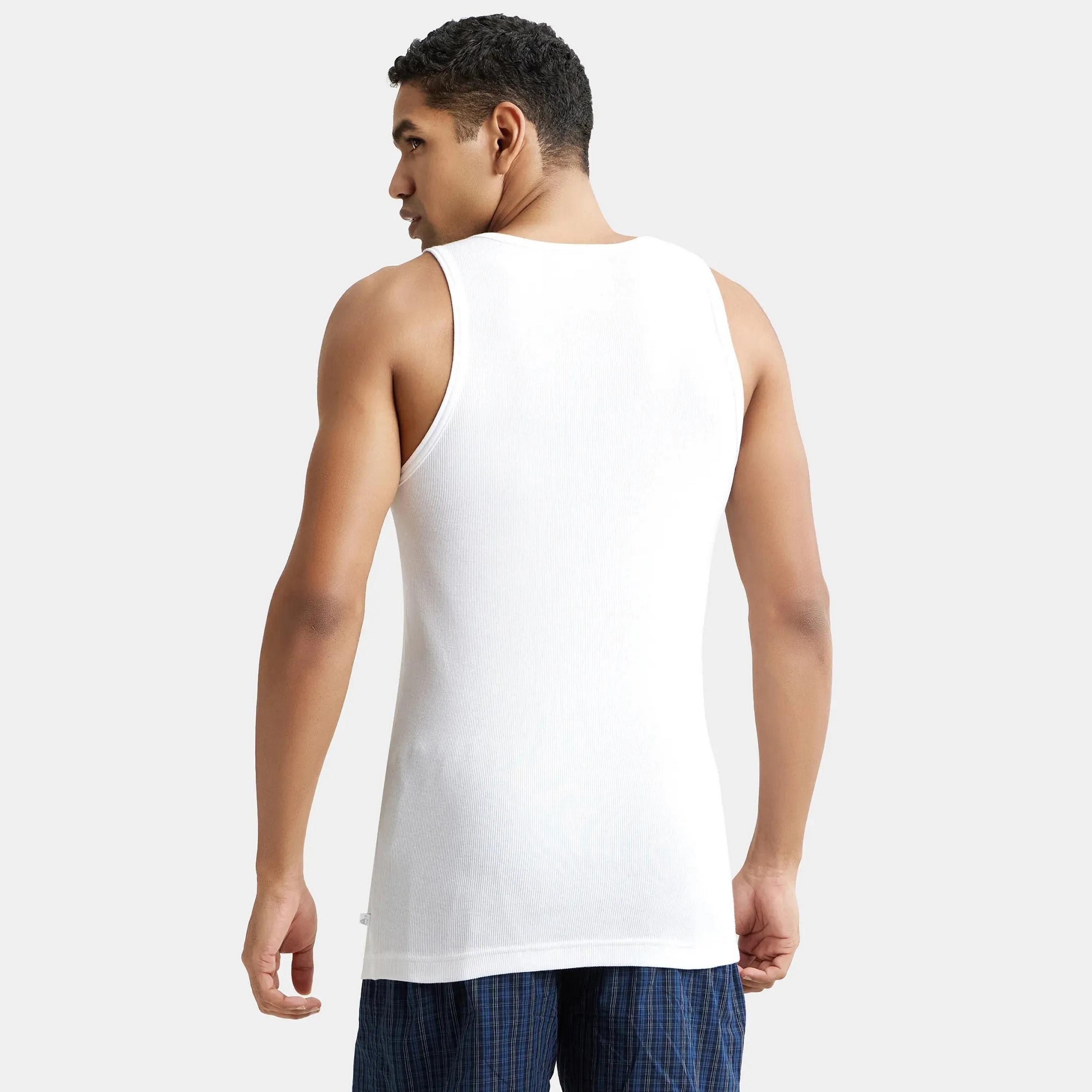 Jockey Pack of 2 Plain Scoop Neck Men's Vest-men-clothing-innerwear-vests-image-5
