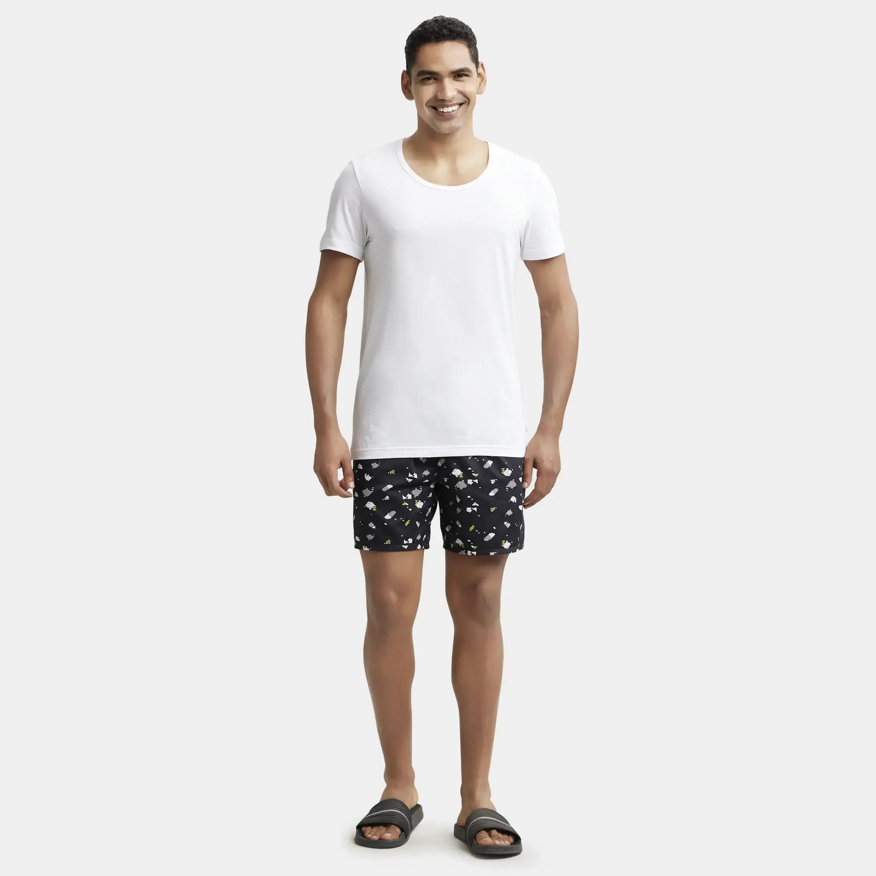 تيشيرت داخلي سادة برقبة دائرية وأكمام قصيرة من جوكي-men-clothing-innerwear-vests-image-2