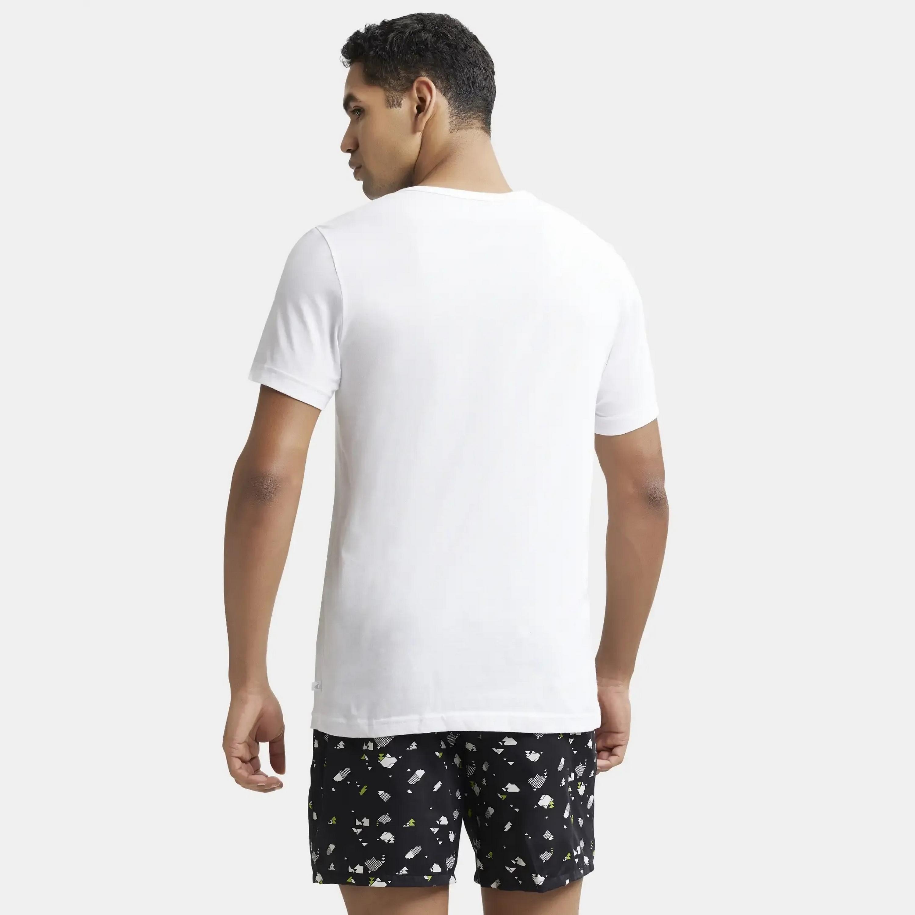 تيشيرت داخلي سادة برقبة دائرية وأكمام قصيرة من جوكي-men-clothing-innerwear-vests-image-4
