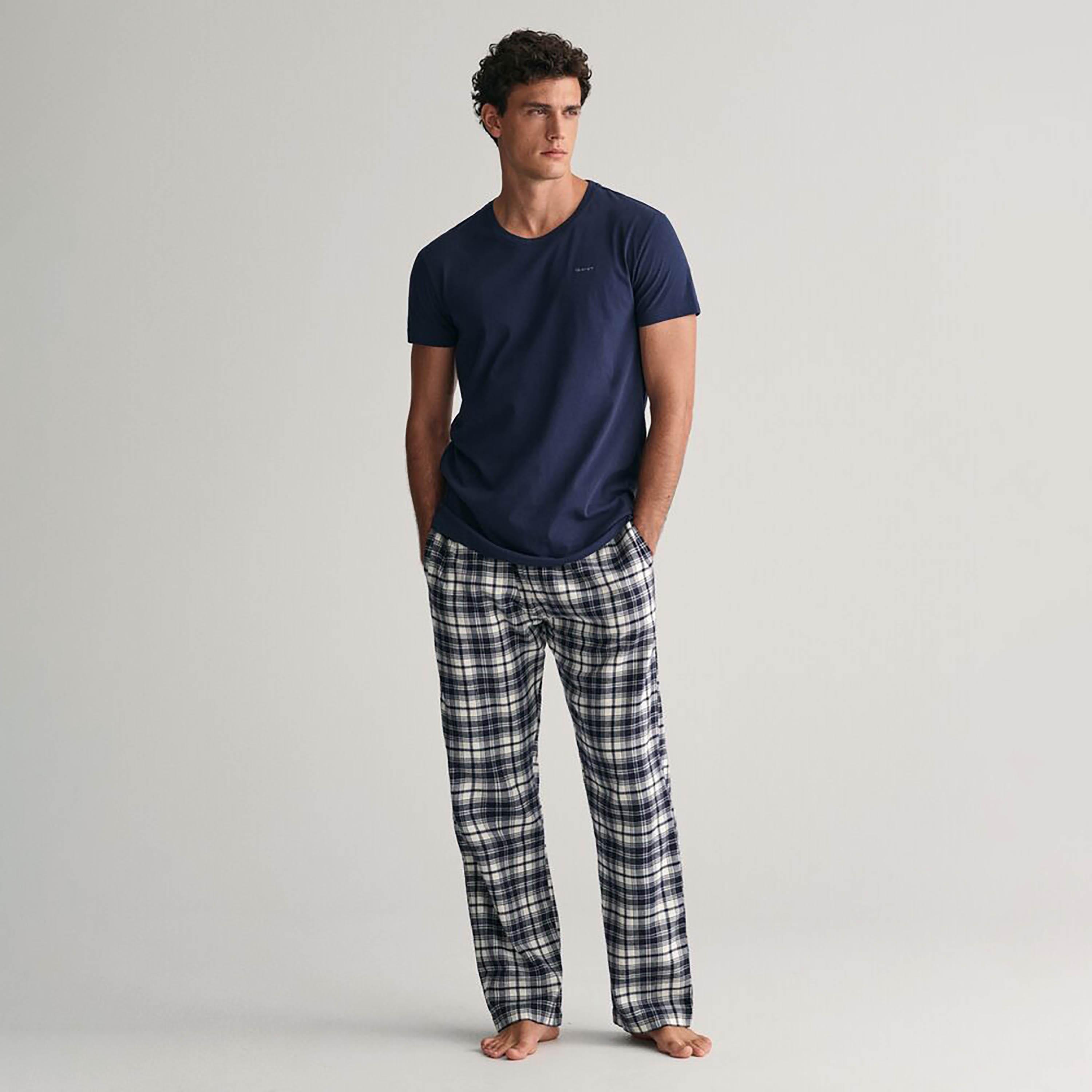 تي شيرت رجالي برقبة دائرية وأكمام قصيرة من غانت-men-clothing-tshirtsandpolos-tshirts-image-8
