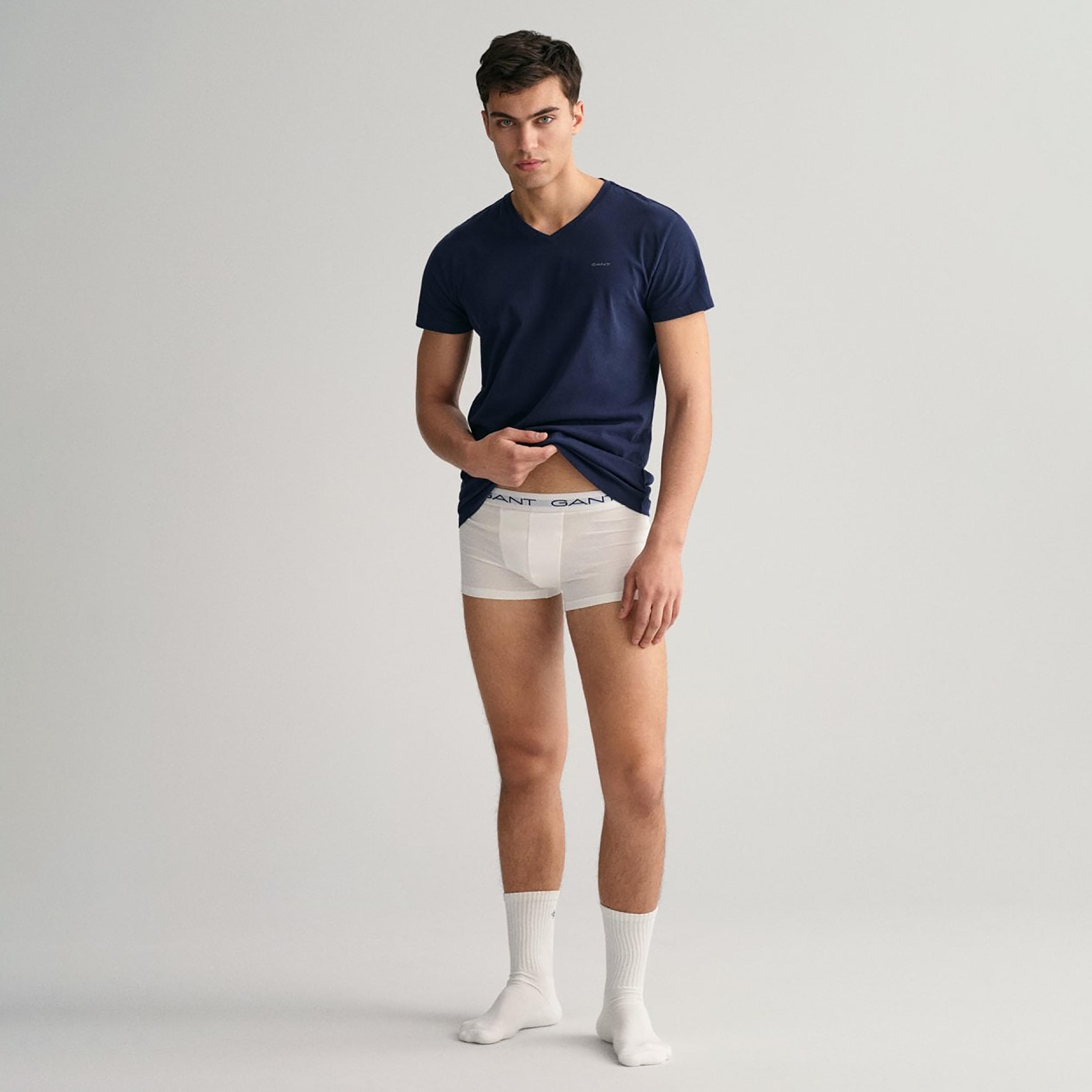 مجموعة جانت مكونة من 2 تي شيرت سادة بياقة دائرية وأكمام قصيرة-men-clothing-tshirtsandpolos-tshirts-image-3