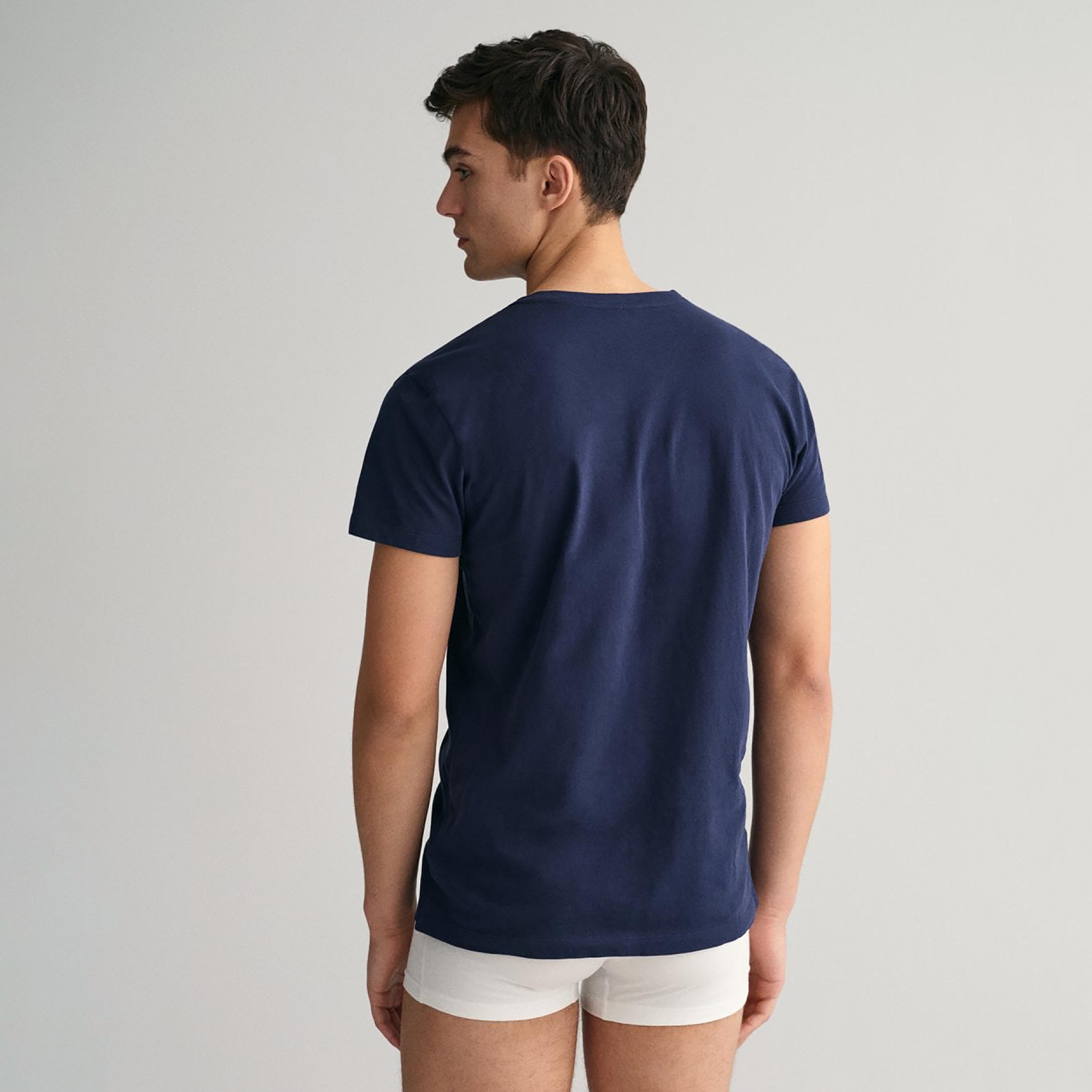 مجموعة جانت مكونة من 2 تي شيرت سادة بياقة دائرية وأكمام قصيرة-men-clothing-tshirtsandpolos-tshirts-image-4
