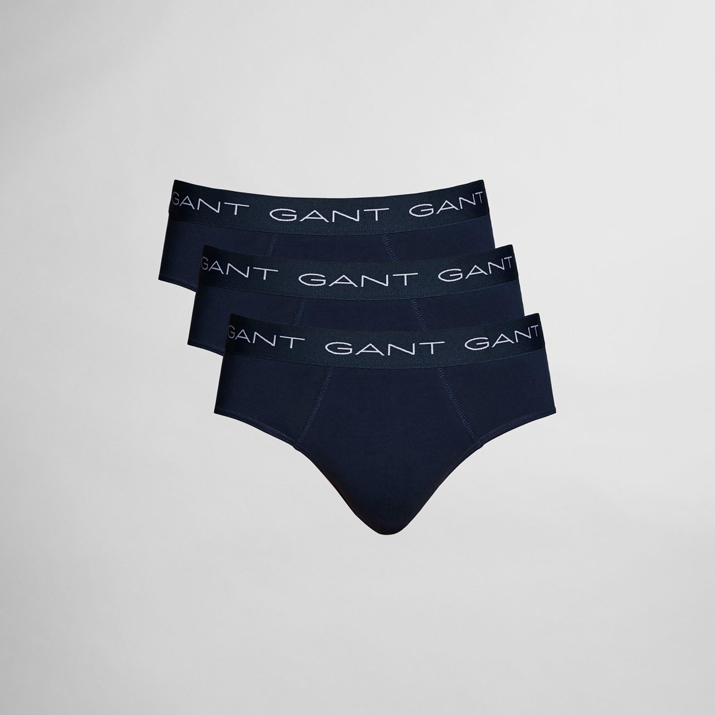 Gant Pack of 3 Branding Elasticated Waist Briefs-men-clothing-innerwear-underwear-image-1