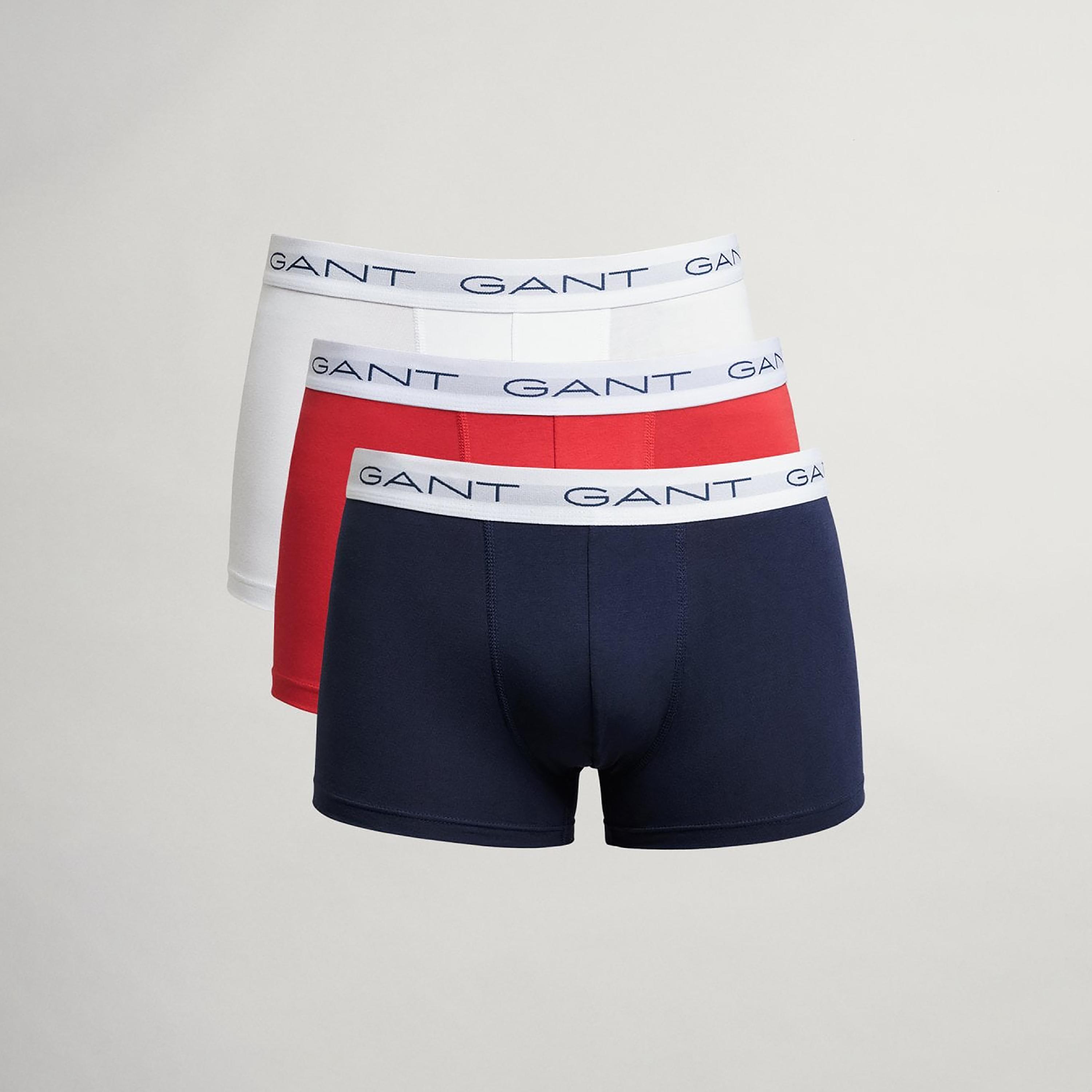 Gant Pack of 3 Mid-Rise Branding Elasticated Waistband Men Briefs-men-clothing-innerwear-underwear-image-1