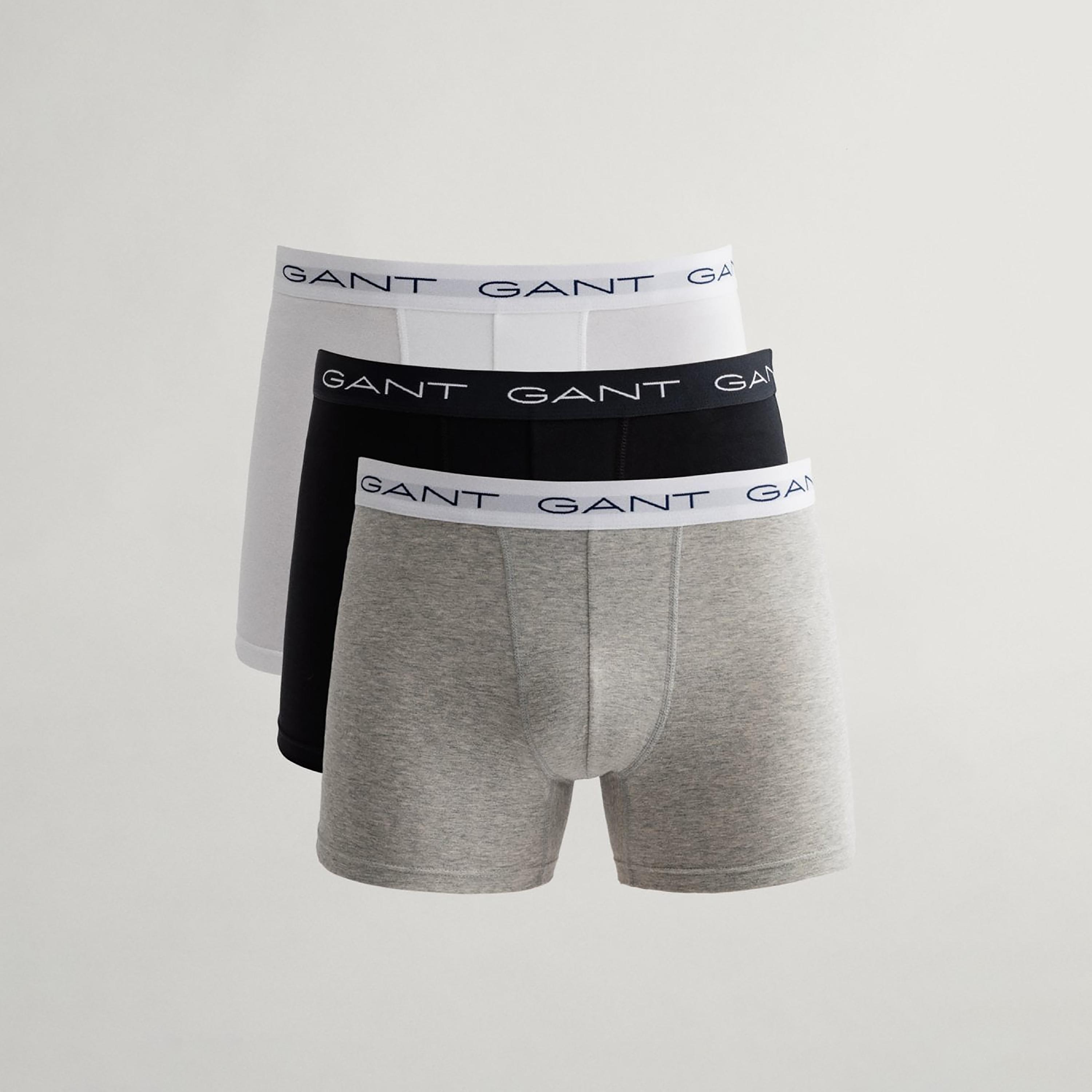 Gant Pack of 3 Branding Elasticated Waist Boxer Briefs-men-clothing-innerwear-underwear-image-2