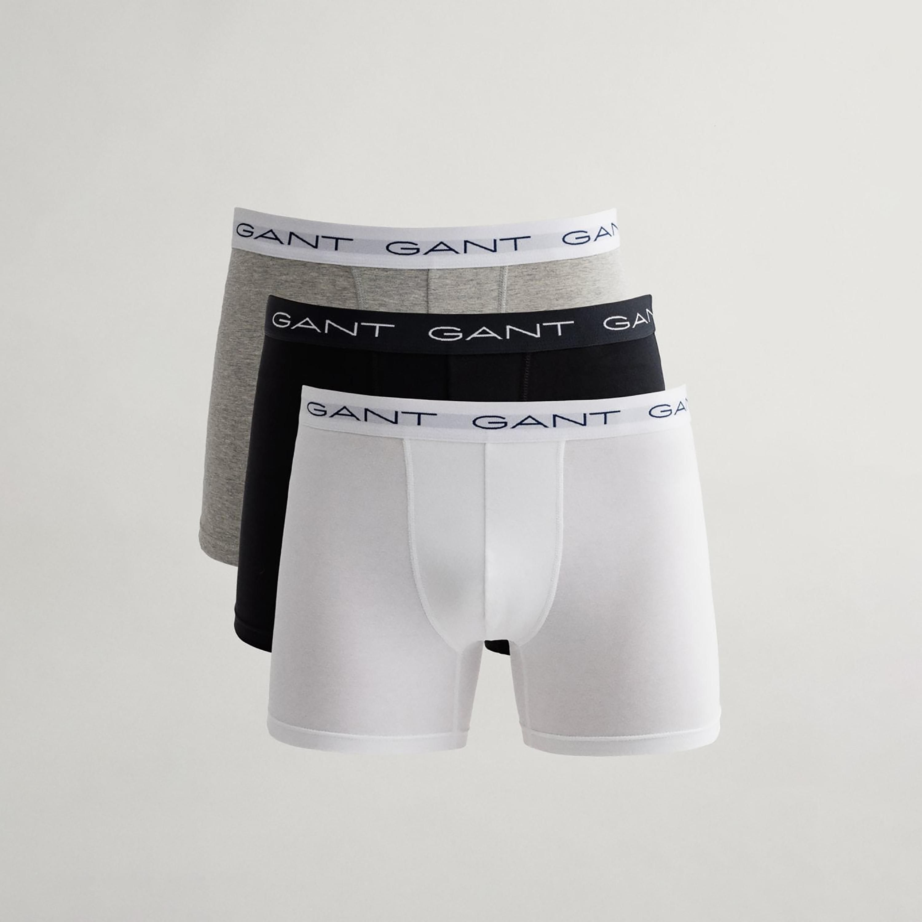 Gant Pack of 3 Branding Elasticated Waist Boxer Briefs-men-clothing-innerwear-underwear-image-3