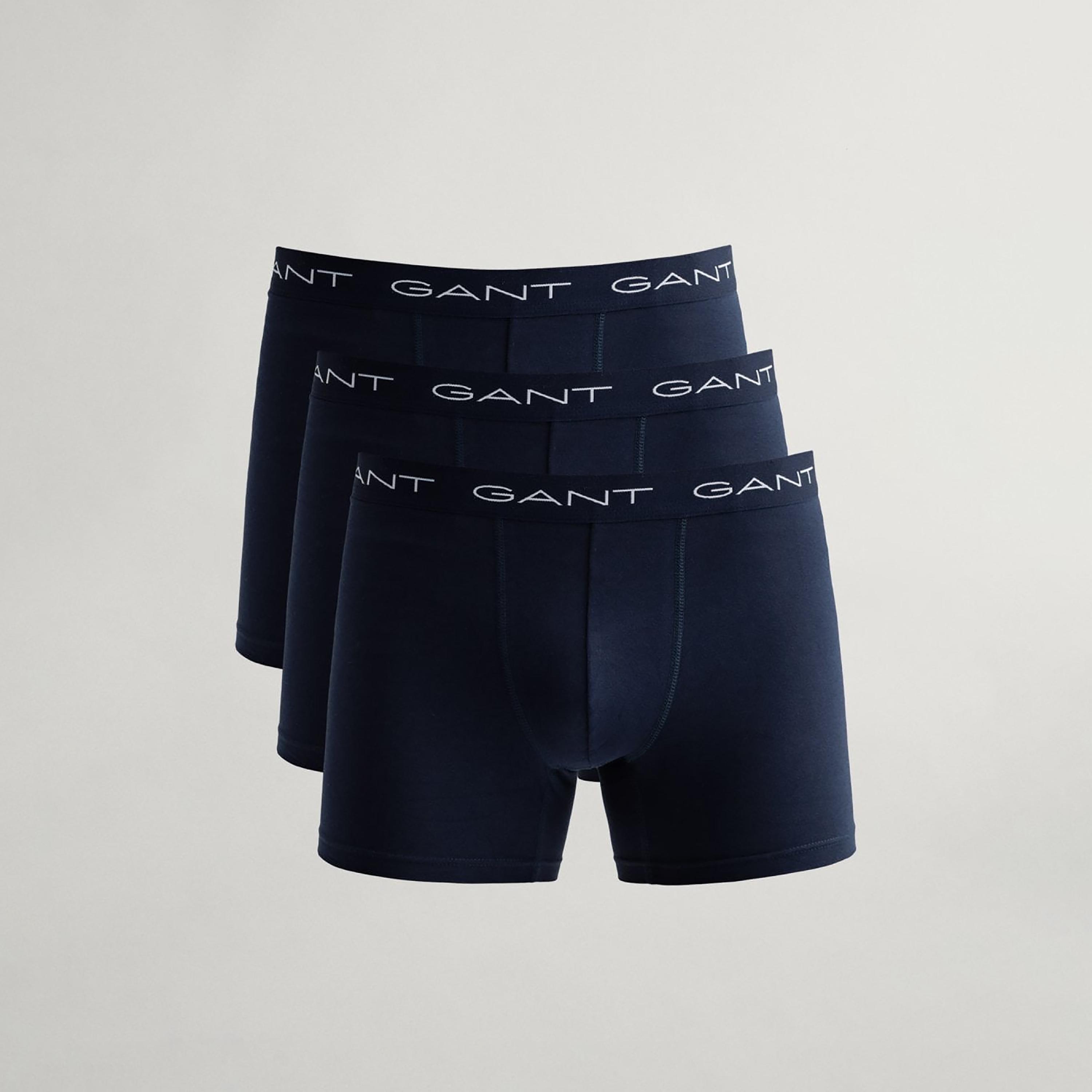 Gant Pack of 3 Branding Elasticated Waist Boxer Briefs-men-clothing-innerwear-underwear-image-2