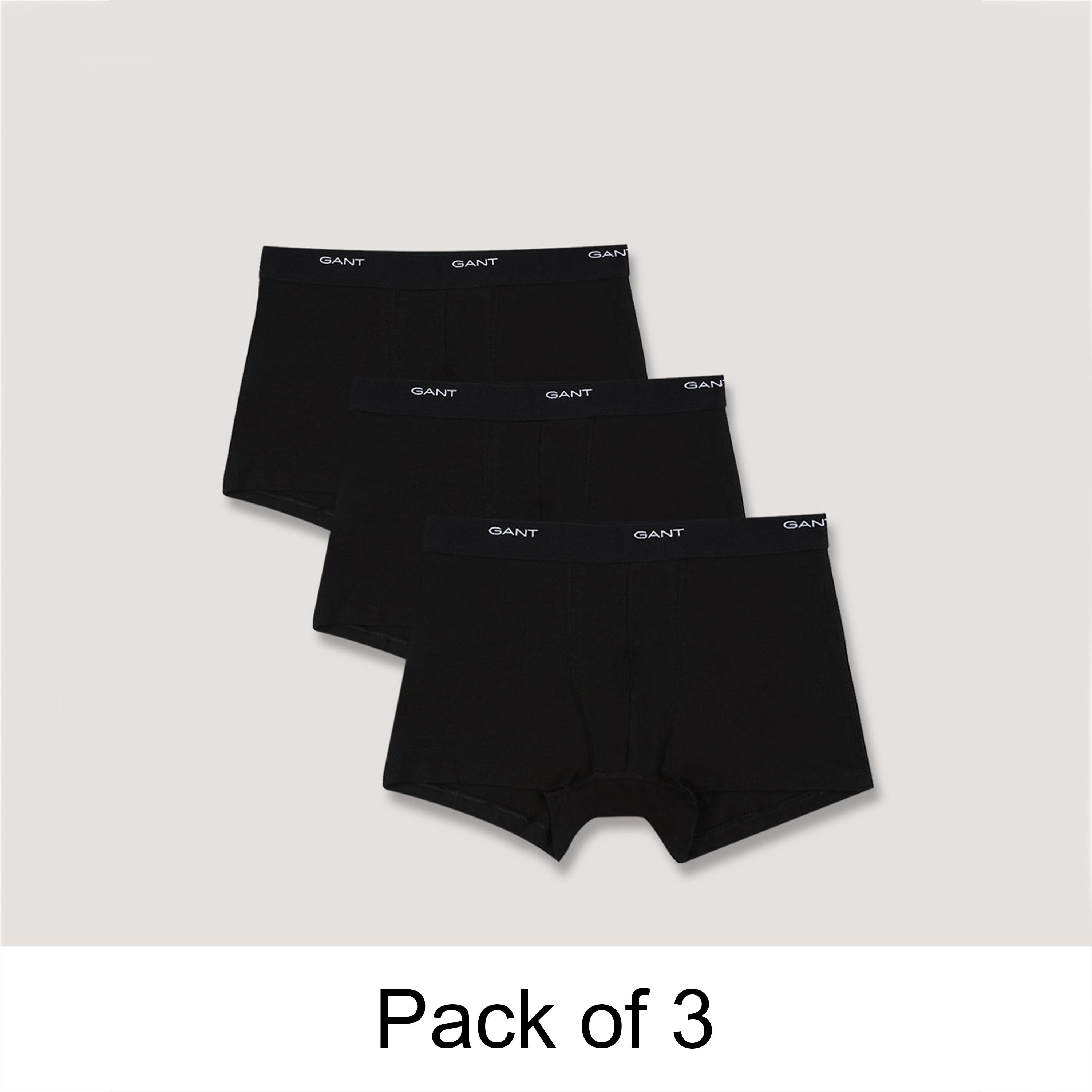 عبوة من 3 سراويل داخلية رجالية بخصر متوسط بطبعة شعار الماركة من جانت-men-clothing-innerwear-underwear-image-1