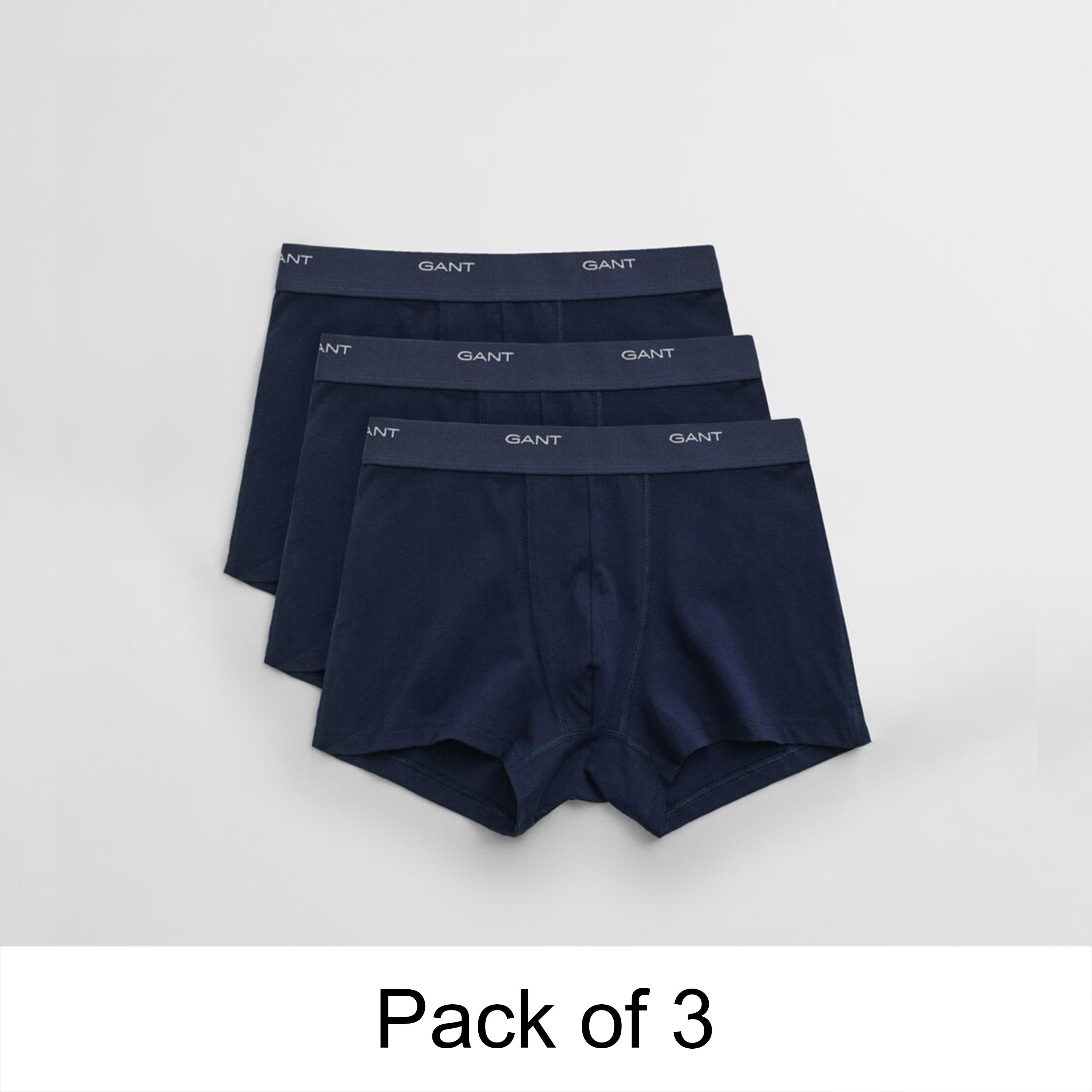 عبوة من 3 سراويل داخلية رجالية بخصر متوسط بطبعة شعار الماركة من جانت-men-clothing-innerwear-underwear-image-15