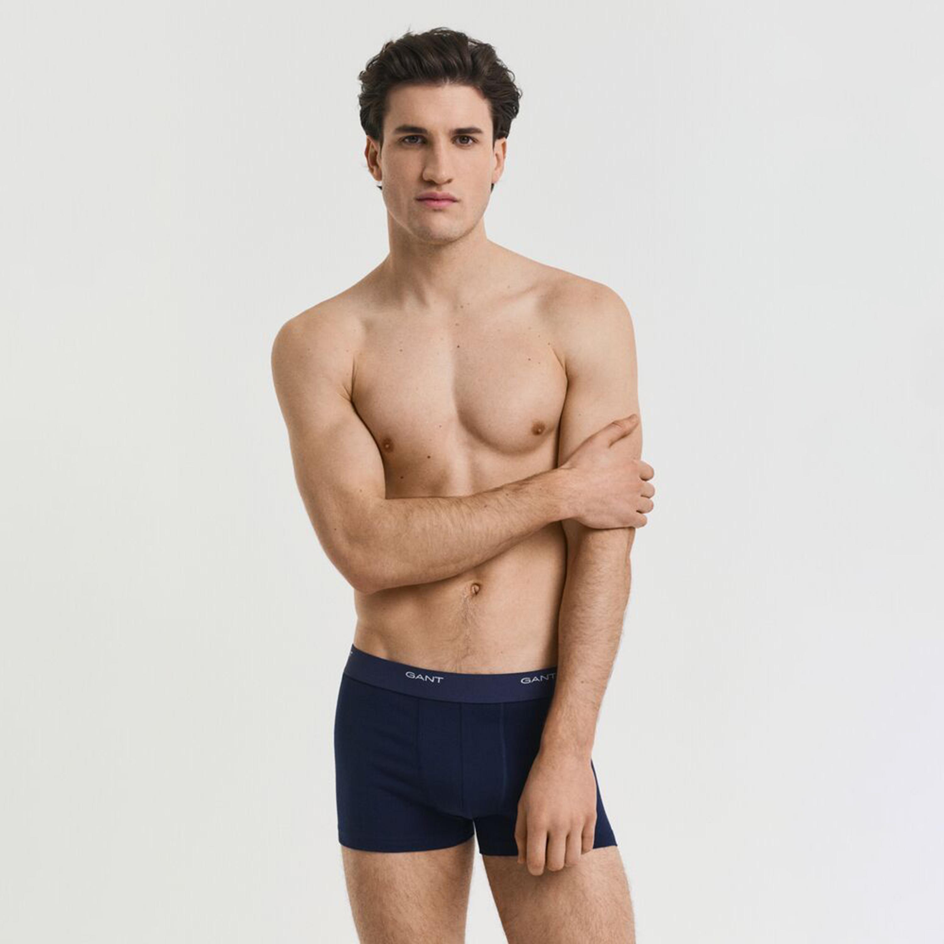 عبوة من 3 سراويل داخلية رجالية بخصر متوسط بطبعة شعار الماركة من جانت-men-clothing-innerwear-underwear-image-16