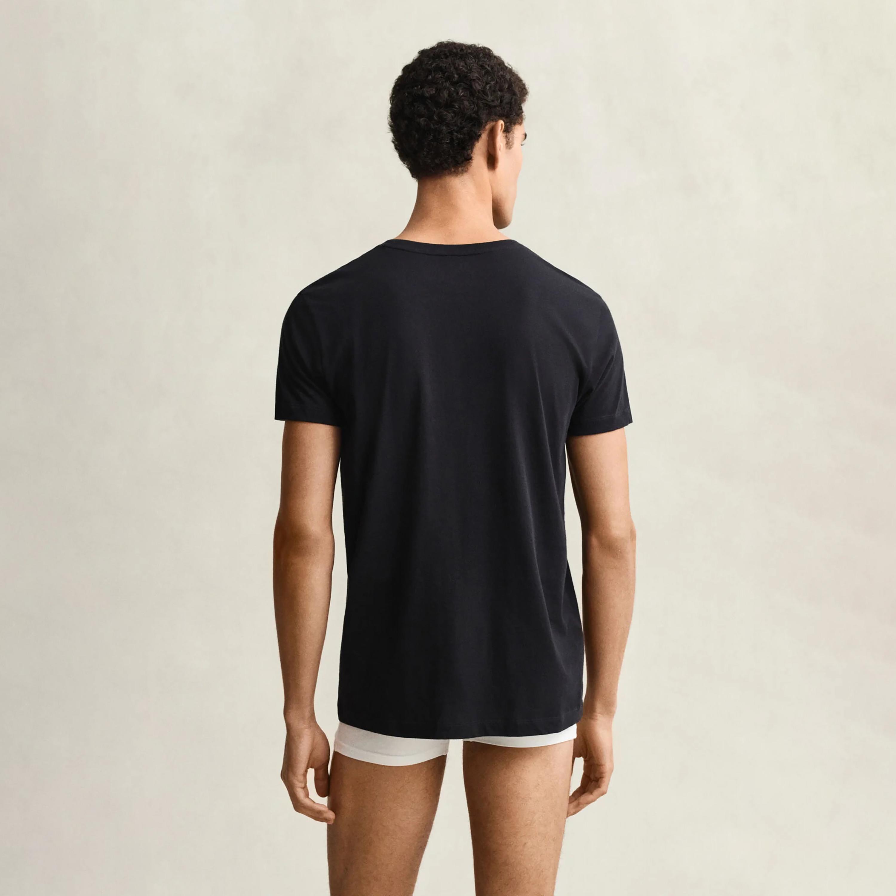 Gant Plain Crew Neck Short Sleeves Men's T-Shirt-men-clothing-tshirtsandpolos-tshirts-image-4